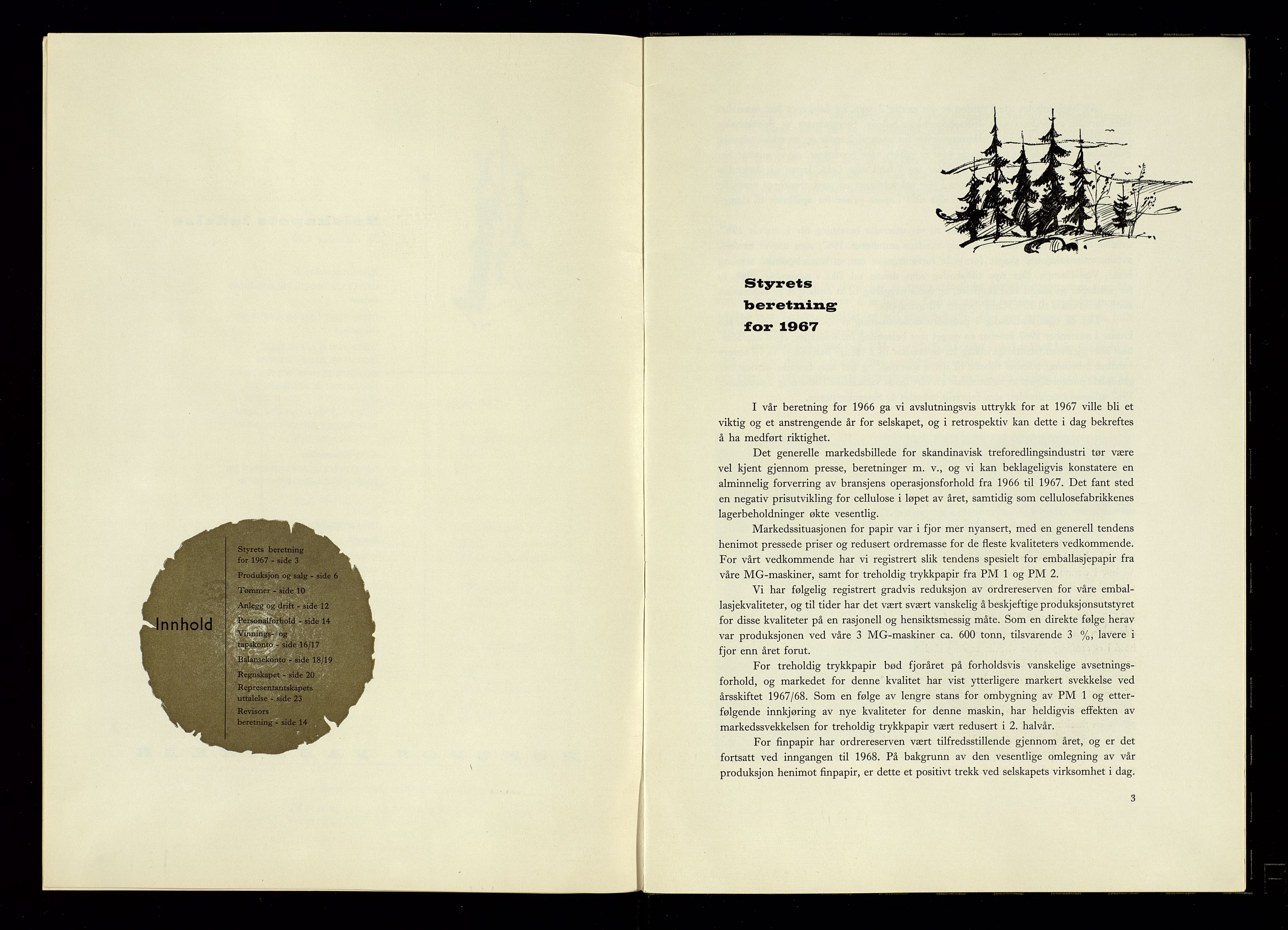 Hunsfos fabrikker, SAK/D/1440/01/L0001/0003: Vedtekter, anmeldelser og årsberetninger / Årsberetninger og regnskap, 1918-1989, p. 281