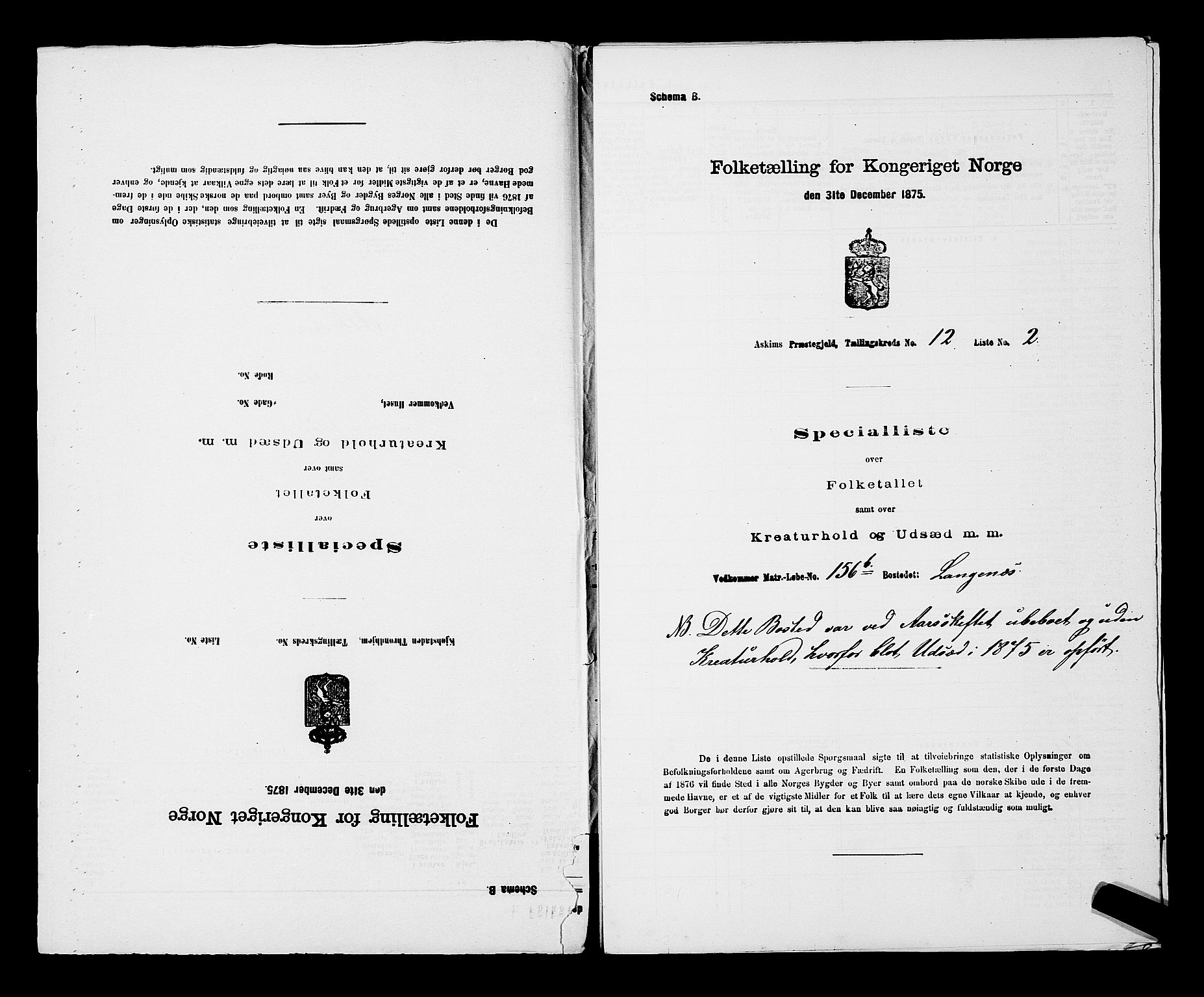 RA, 1875 census for 0124P Askim, 1875, p. 813