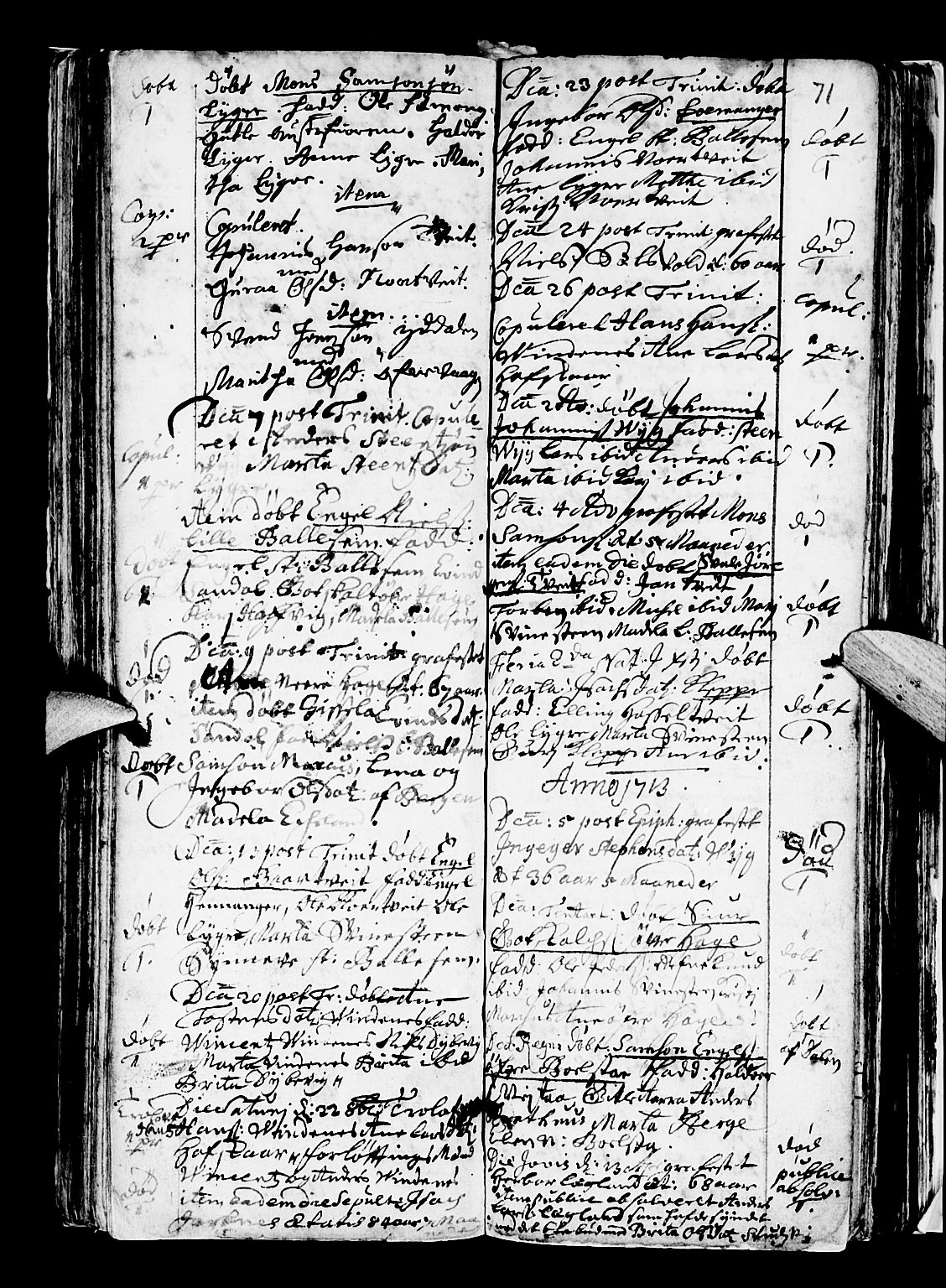 Os sokneprestembete, SAB/A-99929: Parish register (official) no. A 5, 1669-1760, p. 72
