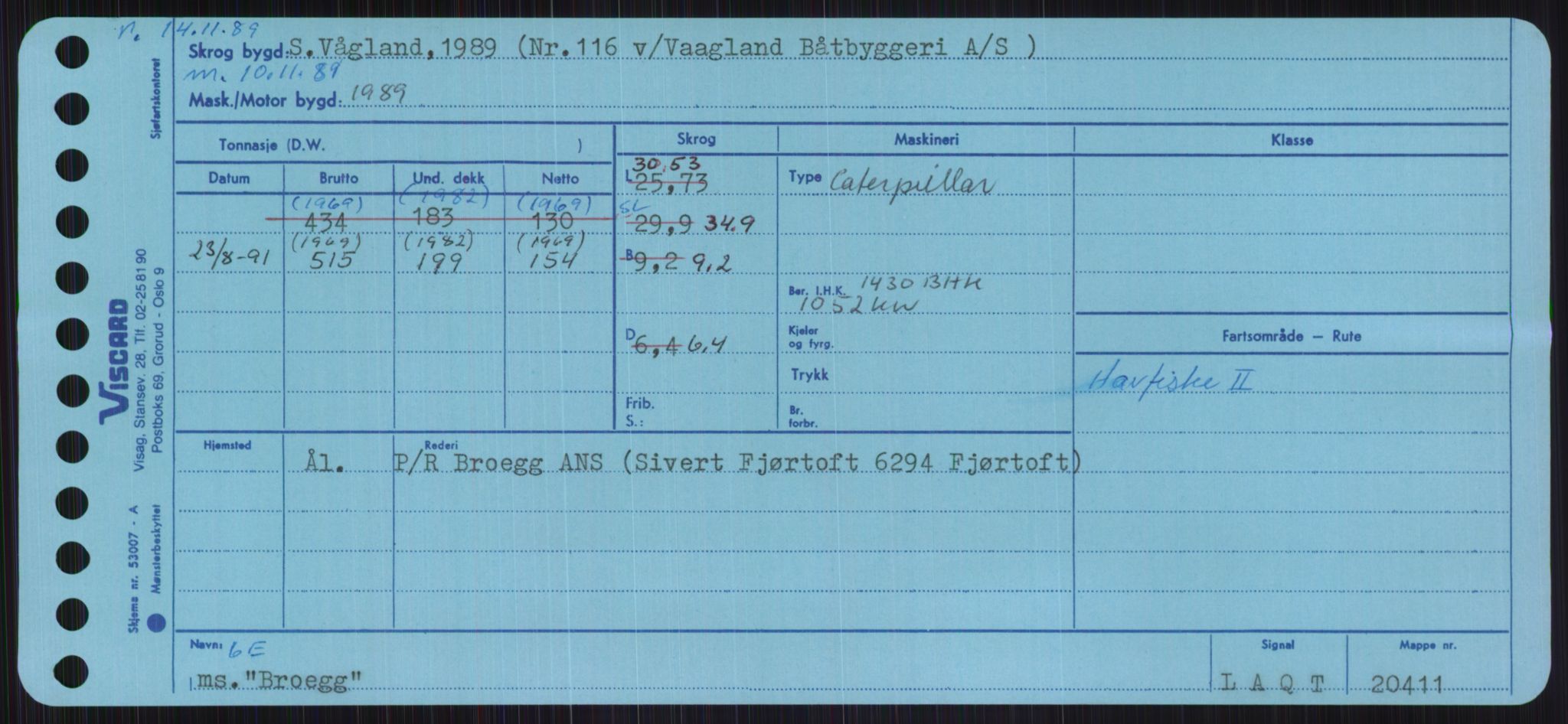 Sjøfartsdirektoratet med forløpere, Skipsmålingen, RA/S-1627/H/Ha/L0001/0002: Fartøy, A-Eig / Fartøy Bjør-Eig, p. 323