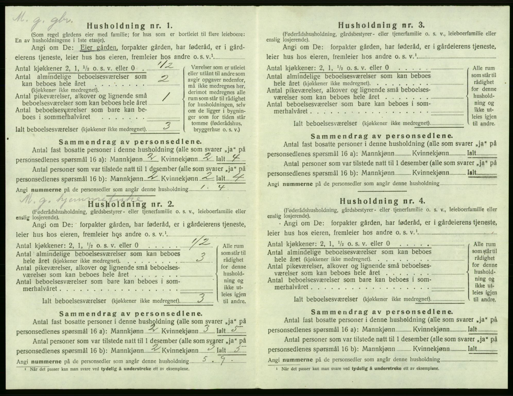 SAB, 1920 census for Jondal, 1920, p. 676