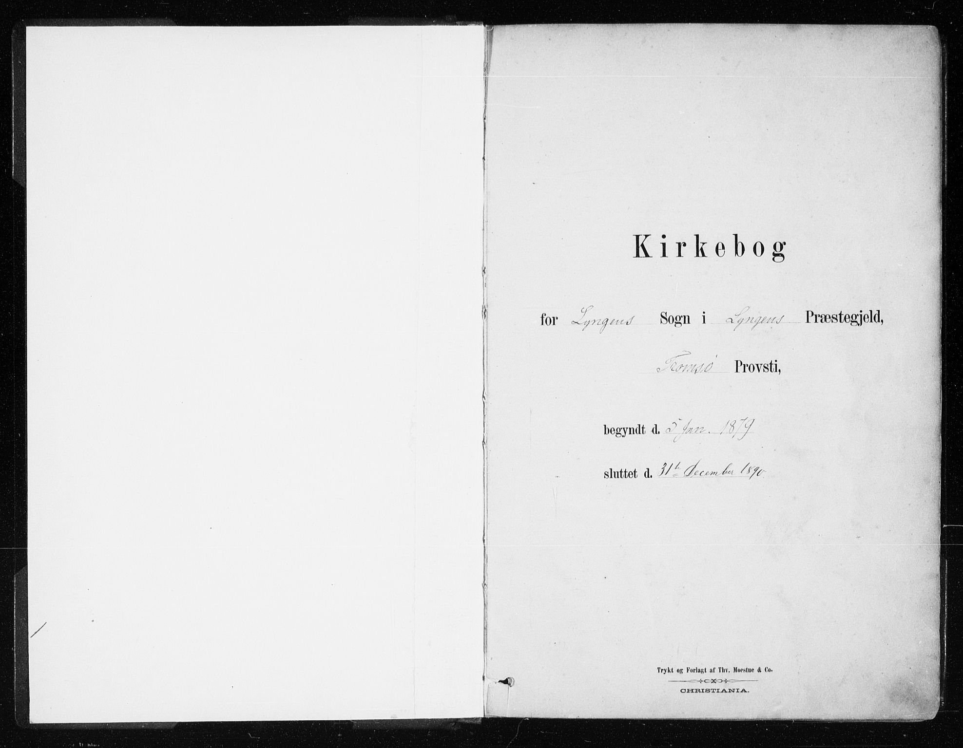 Lyngen sokneprestembete, SATØ/S-1289/H/He/Hea/L0007kirke: Parish register (official) no. 7, 1879-1890