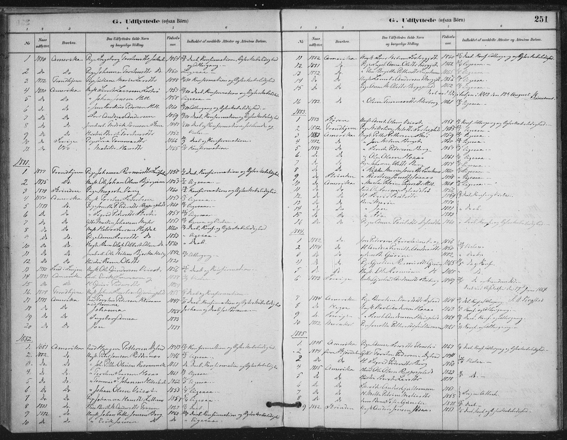 Ministerialprotokoller, klokkerbøker og fødselsregistre - Nord-Trøndelag, SAT/A-1458/710/L0095: Parish register (official) no. 710A01, 1880-1914, p. 251