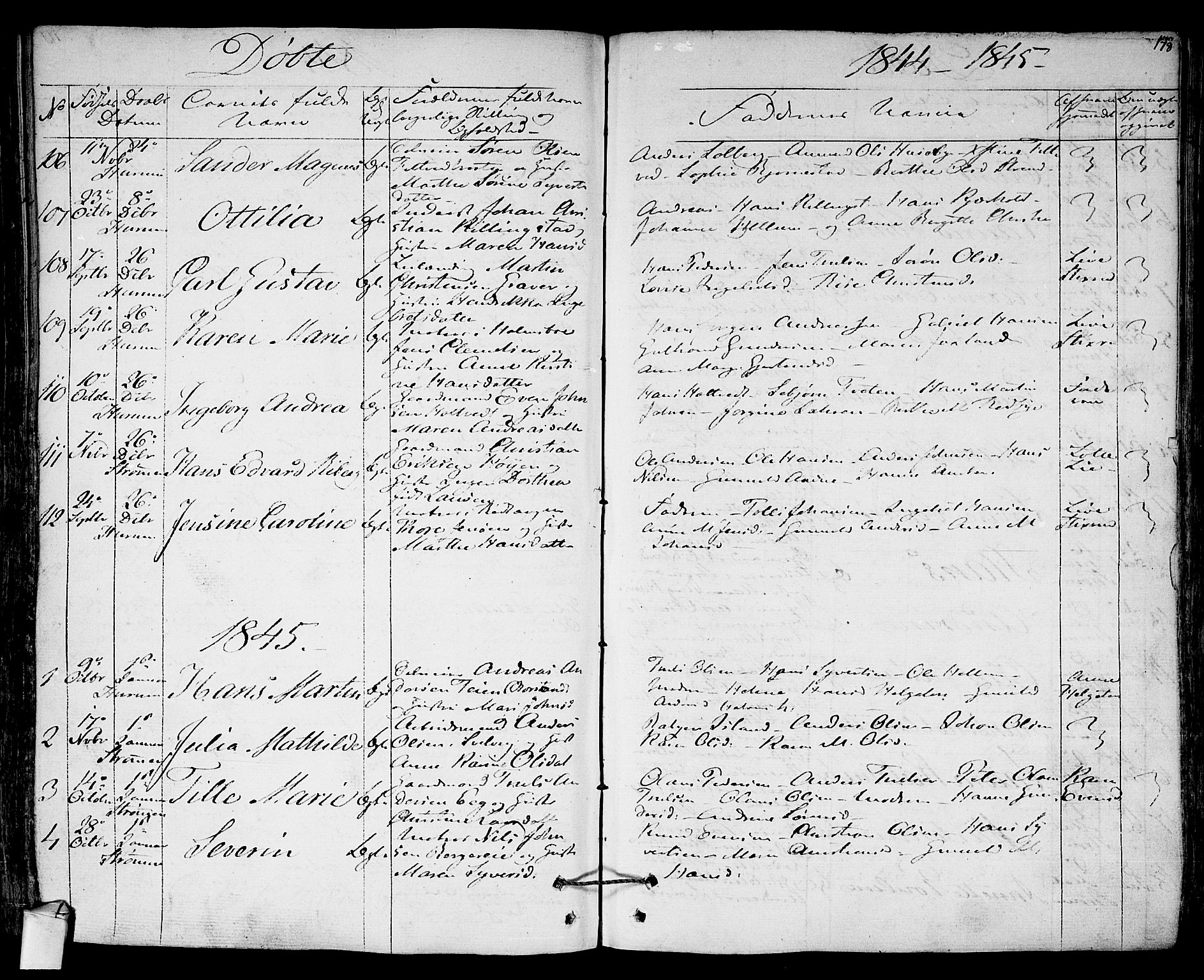 Hurum kirkebøker, SAKO/A-229/F/Fa/L0010: Parish register (official) no. 10, 1827-1846, p. 178