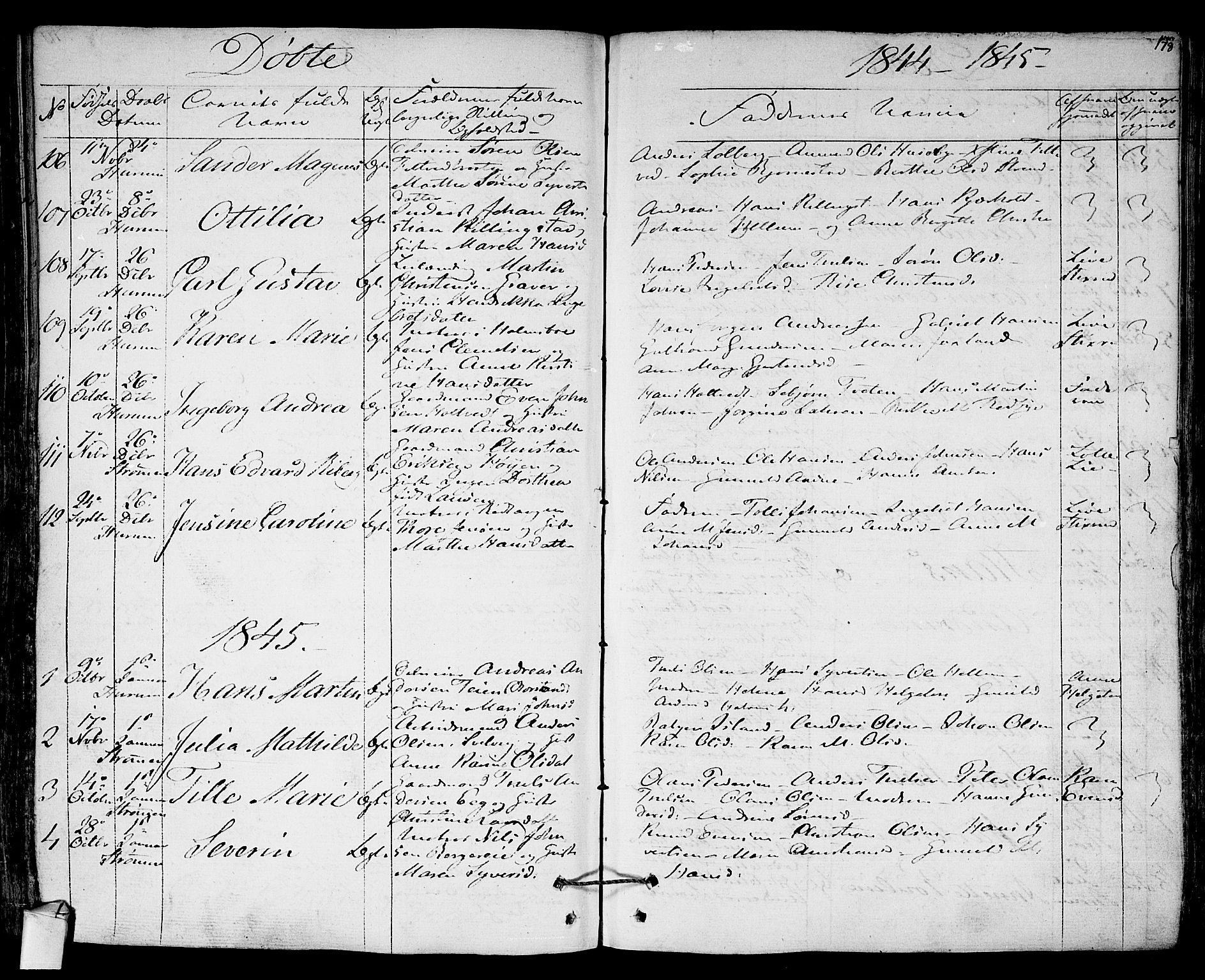 Hurum kirkebøker, AV/SAKO-A-229/F/Fa/L0010: Parish register (official) no. 10, 1827-1846, p. 178