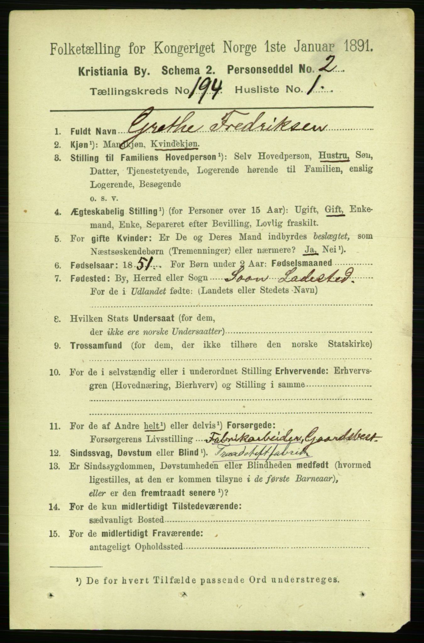 RA, 1891 census for 0301 Kristiania, 1891, p. 116902