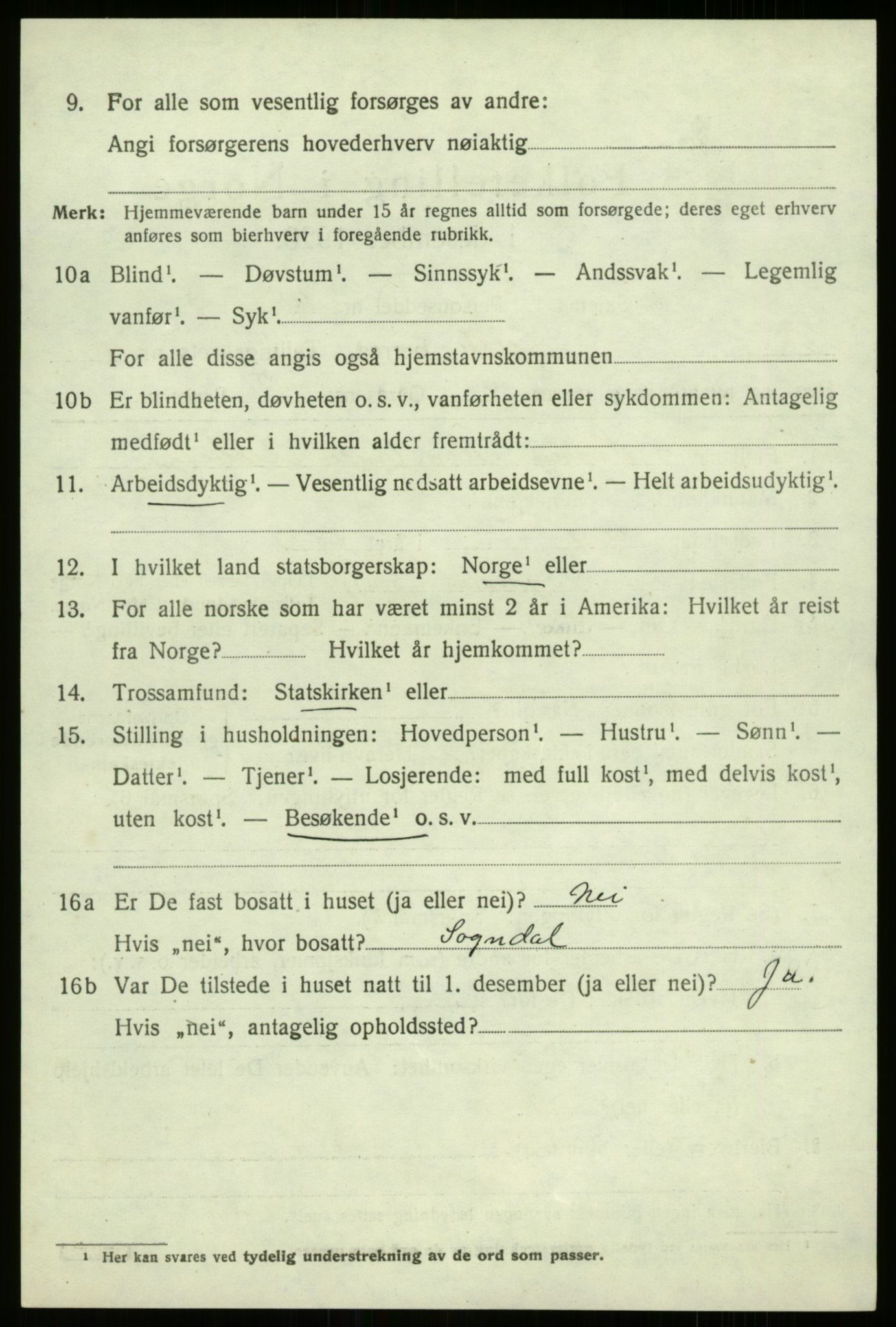 SAB, 1920 census for Luster, 1920, p. 5779