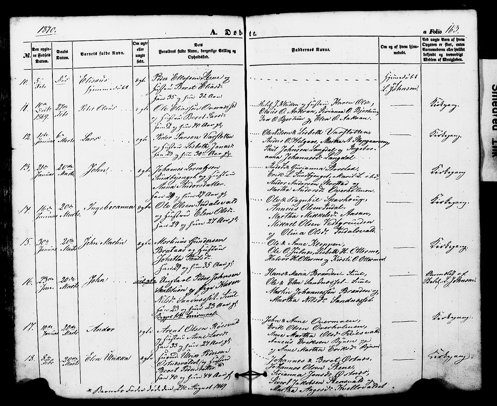 Ministerialprotokoller, klokkerbøker og fødselsregistre - Nord-Trøndelag, SAT/A-1458/724/L0268: Parish register (copy) no. 724C04, 1846-1878, p. 163