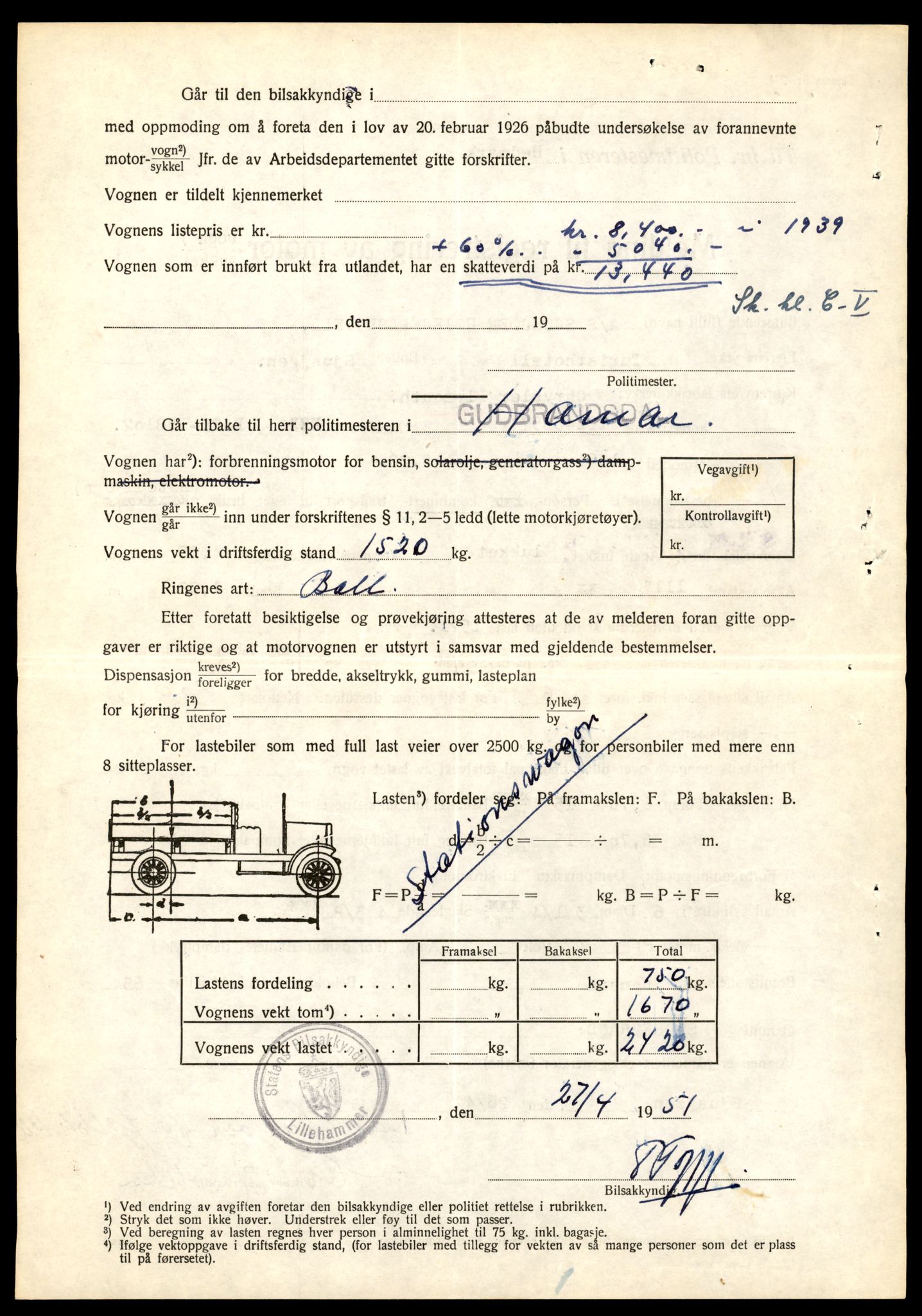 Møre og Romsdal vegkontor - Ålesund trafikkstasjon, AV/SAT-A-4099/F/Fe/L0049: Registreringskort for kjøretøy T 14864 - T 18613, 1927-1998, p. 2328