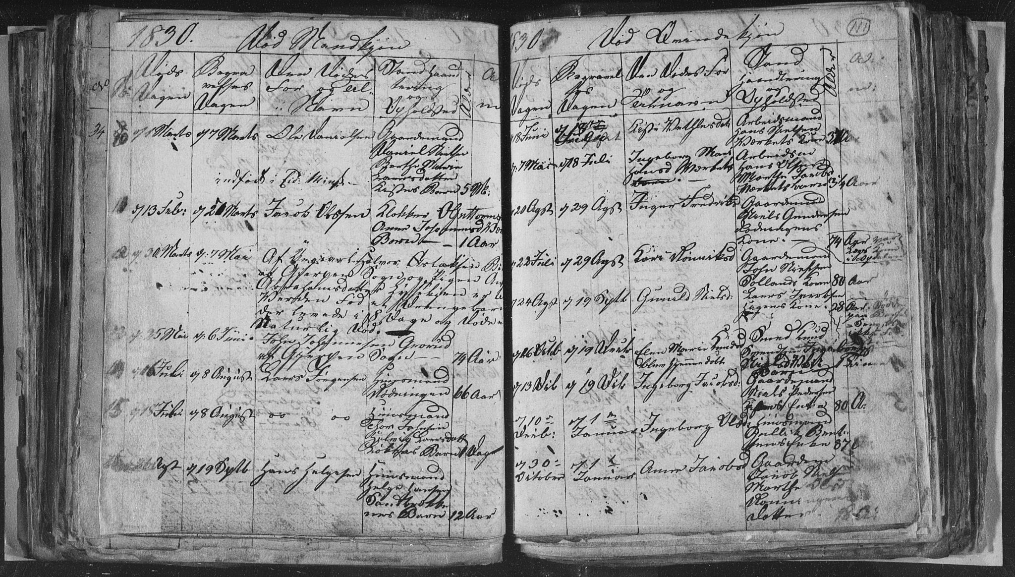Siljan kirkebøker, SAKO/A-300/G/Ga/L0001: Parish register (copy) no. 1, 1827-1847, p. 111