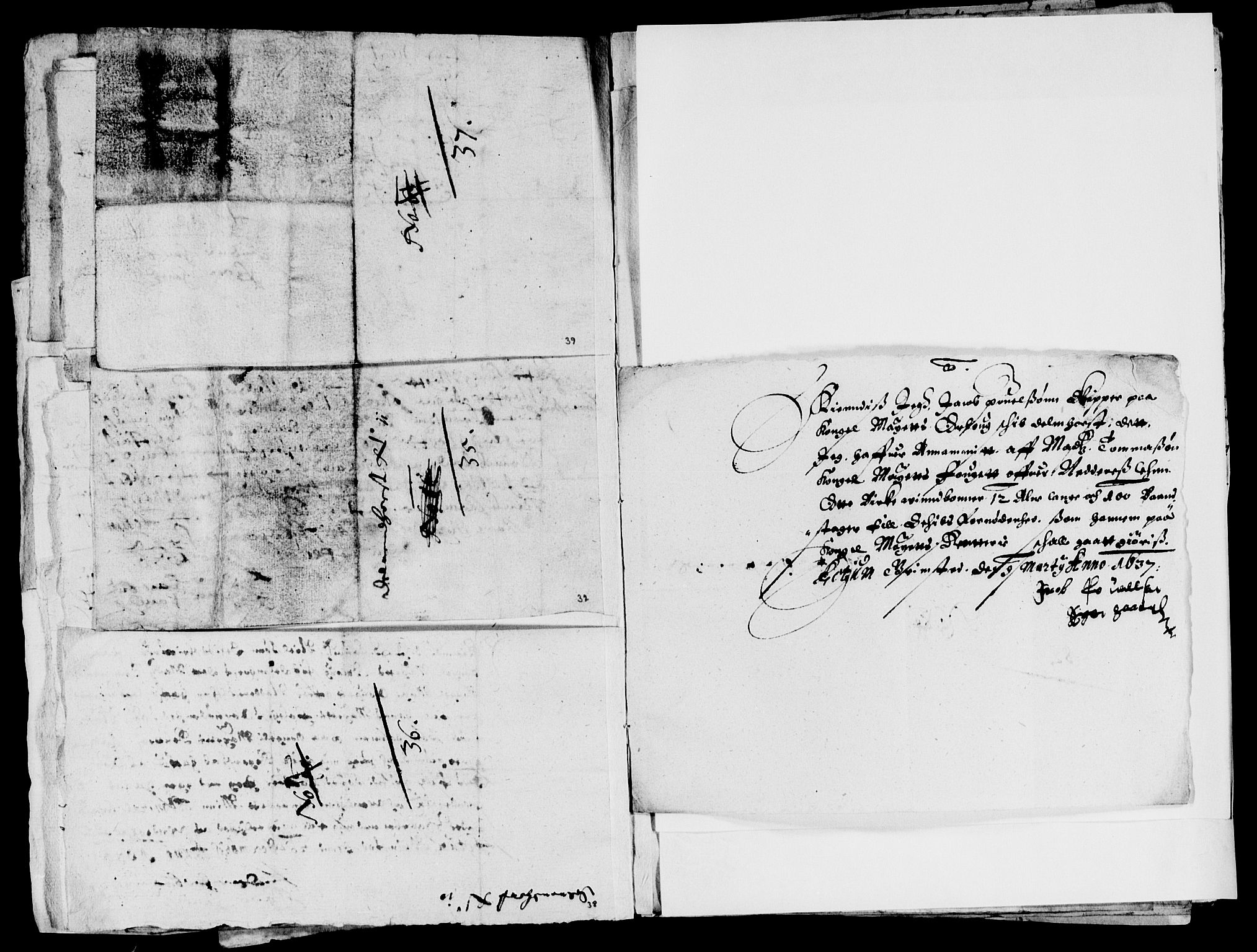 Rentekammeret inntil 1814, Reviderte regnskaper, Lensregnskaper, AV/RA-EA-5023/R/Rb/Rbq/L0025: Nedenes len. Mandals len. Råbyggelag., 1636-1637