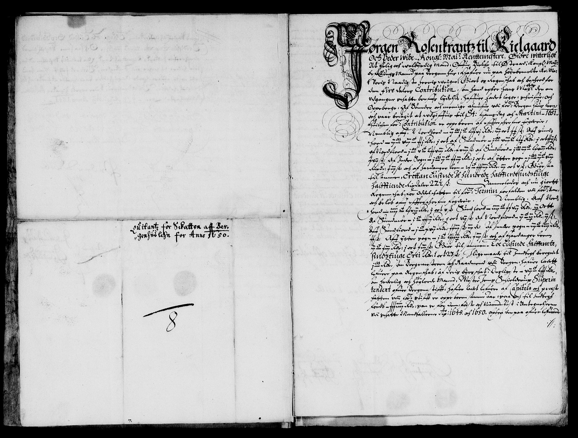 Rentekammeret inntil 1814, Reviderte regnskaper, Lensregnskaper, AV/RA-EA-5023/R/Rb/Rbt/L0124: Bergenhus len, 1652-1654