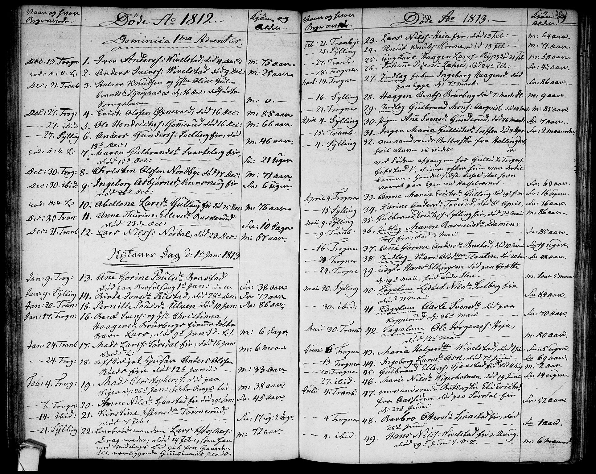 Lier kirkebøker, SAKO/A-230/F/Fa/L0007: Parish register (official) no. I 7, 1794-1813, p. 316