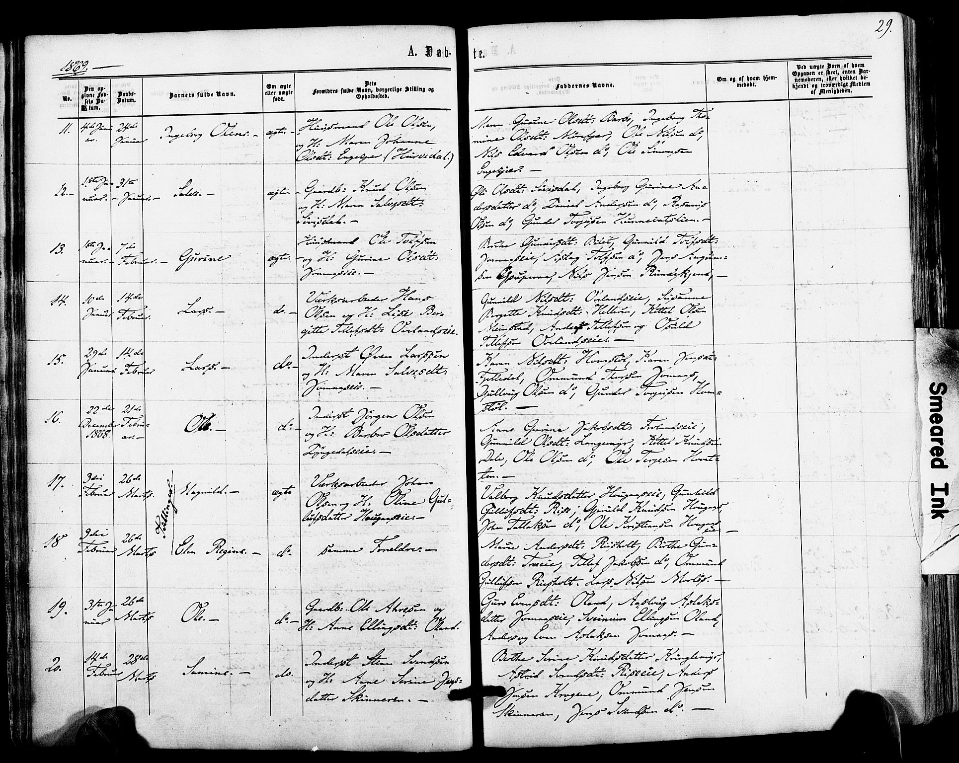 Froland sokneprestkontor, AV/SAK-1111-0013/F/Fa/L0003: Parish register (official) no. A 3, 1864-1881, p. 29