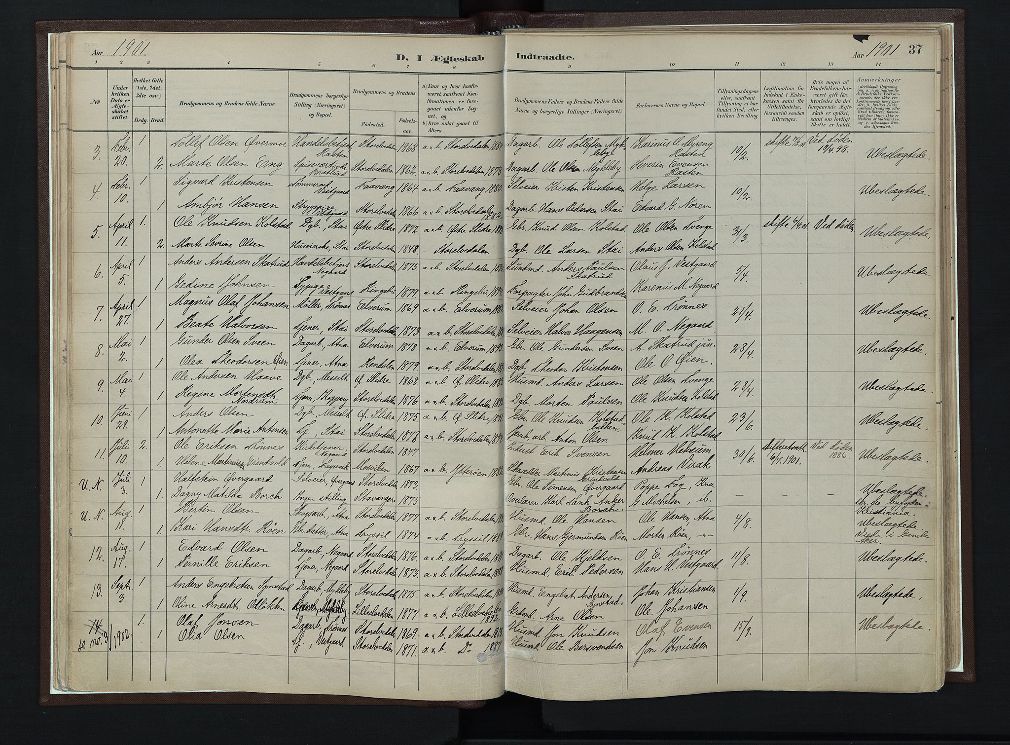 Stor-Elvdal prestekontor, AV/SAH-PREST-052/H/Ha/Haa/L0003: Parish register (official) no. 3, 1882-1901, p. 37