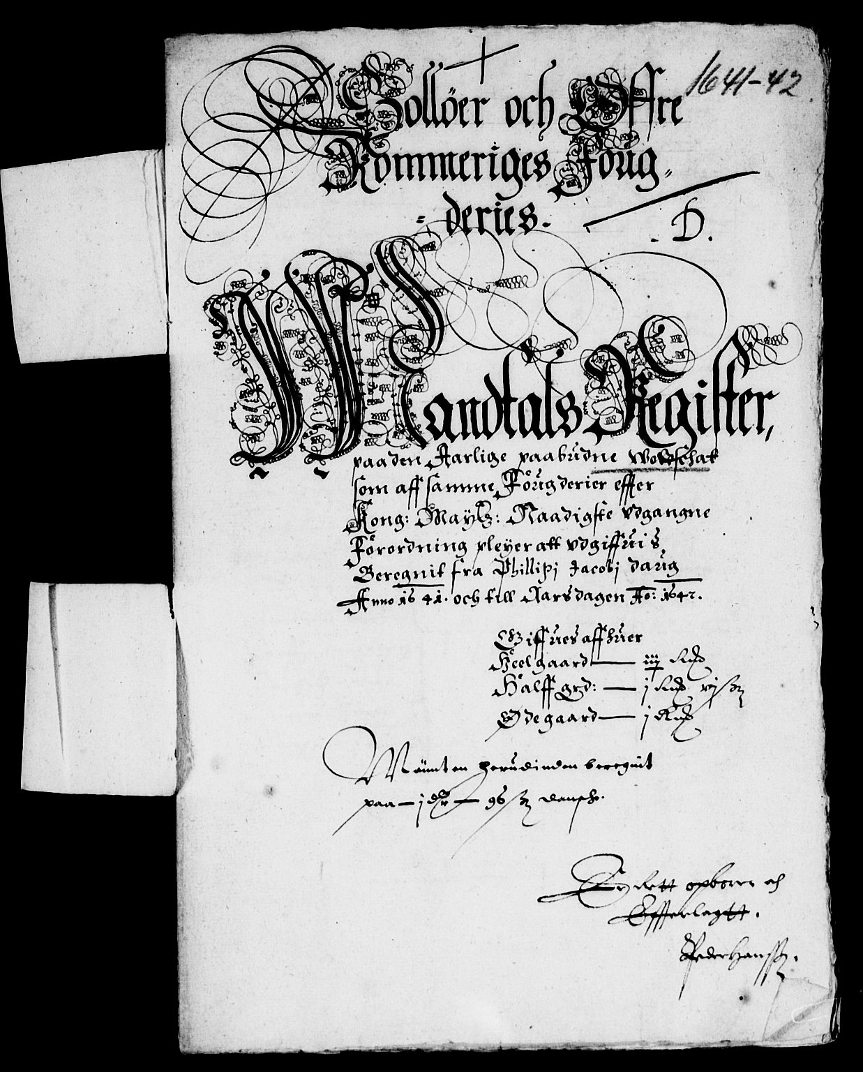 Rentekammeret inntil 1814, Reviderte regnskaper, Lensregnskaper, AV/RA-EA-5023/R/Rb/Rba/L0160: Akershus len, 1641-1642