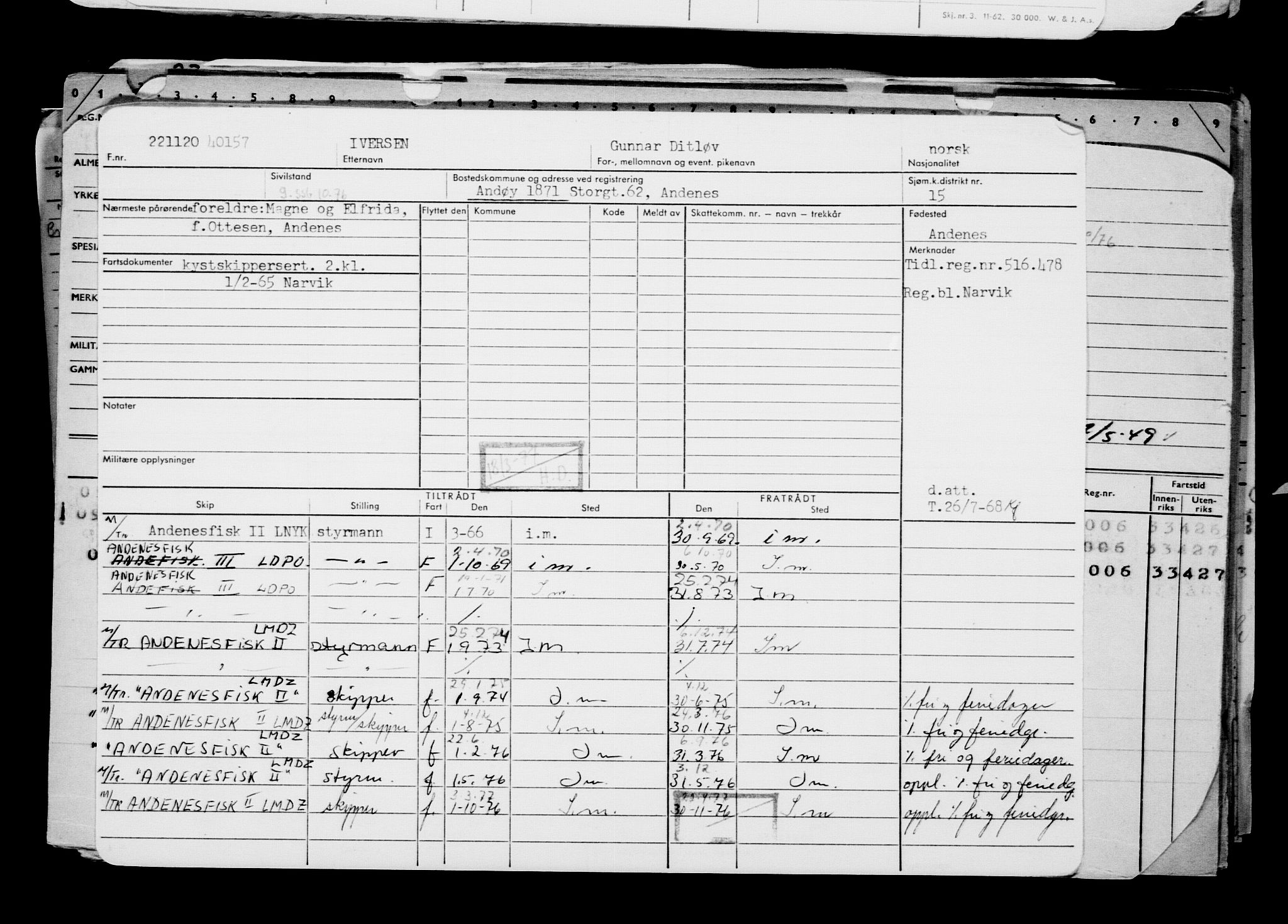 Direktoratet for sjømenn, AV/RA-S-3545/G/Gb/L0187: Hovedkort, 1920, p. 492