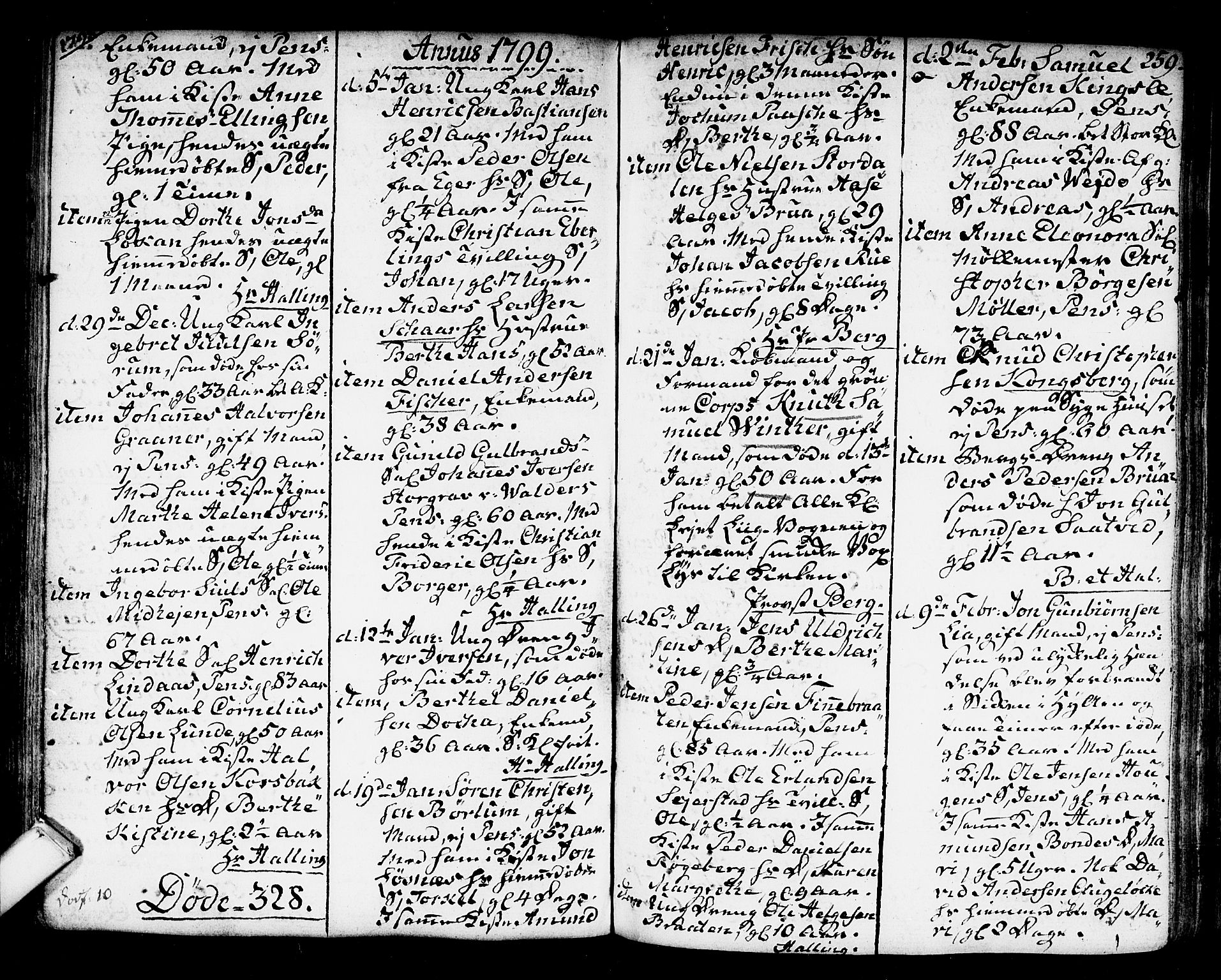 Kongsberg kirkebøker, SAKO/A-22/F/Fa/L0007: Parish register (official) no. I 7, 1795-1816, p. 259