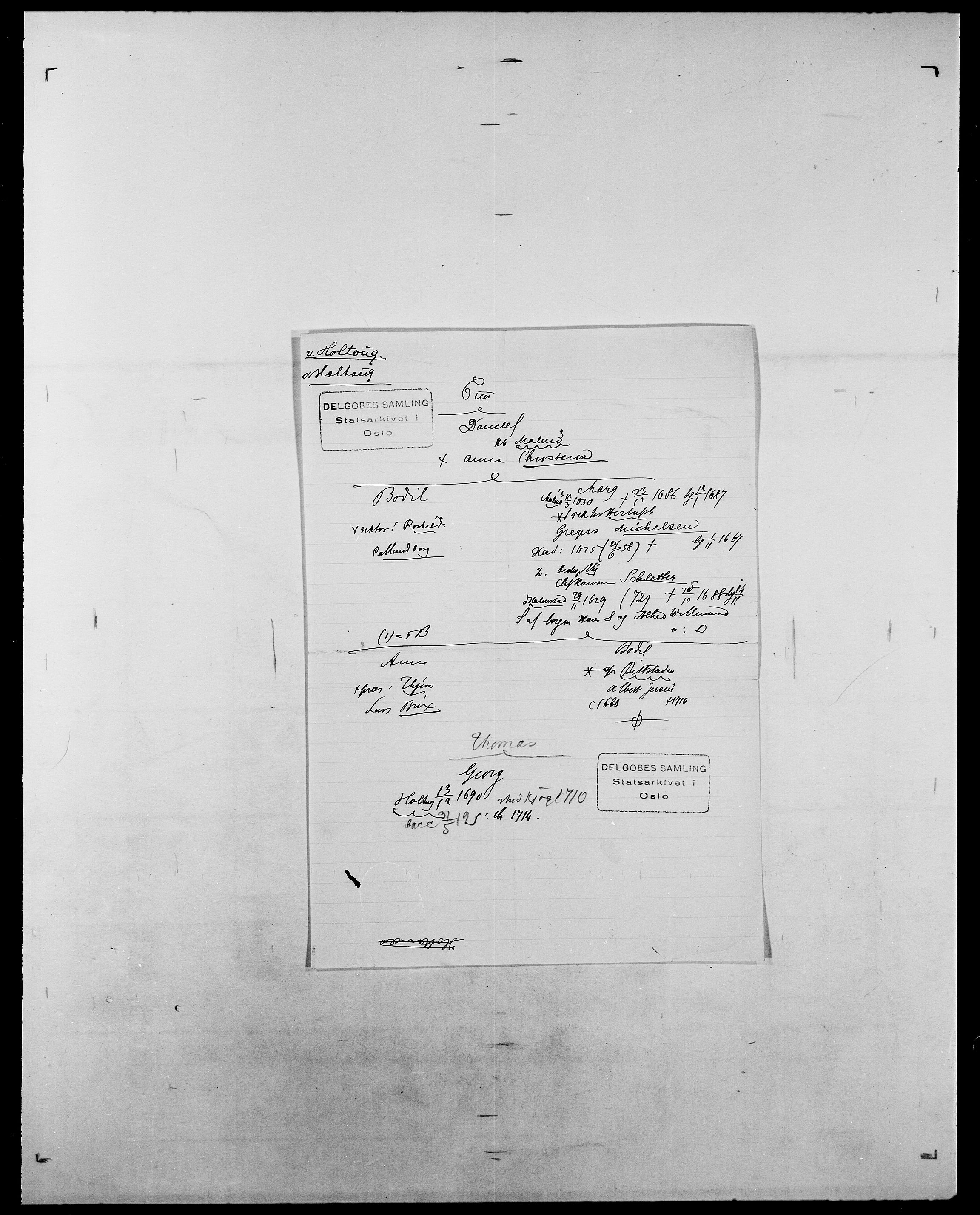 Delgobe, Charles Antoine - samling, SAO/PAO-0038/D/Da/L0018: Hoch - Howert, p. 880