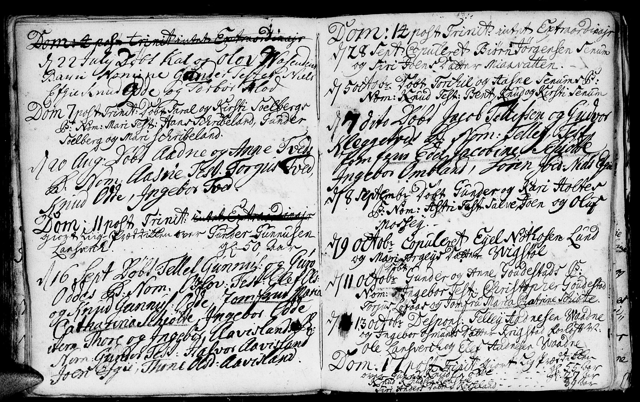 Evje sokneprestkontor, SAK/1111-0008/F/Fa/Faa/L0001: Parish register (official) no. A 1, 1705-1760, p. 141