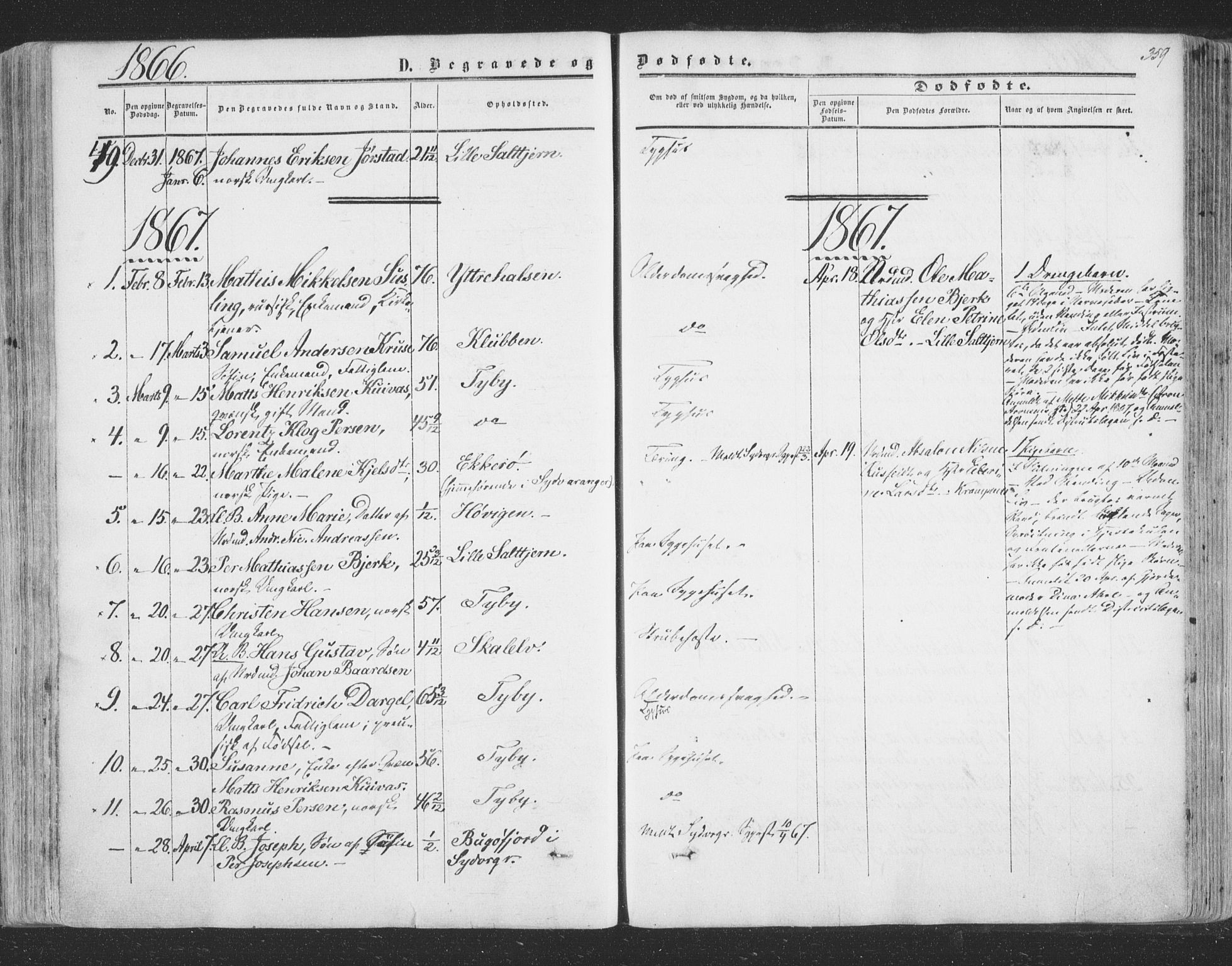 Vadsø sokneprestkontor, SATØ/S-1325/H/Ha/L0004kirke: Parish register (official) no. 4, 1854-1880, p. 359