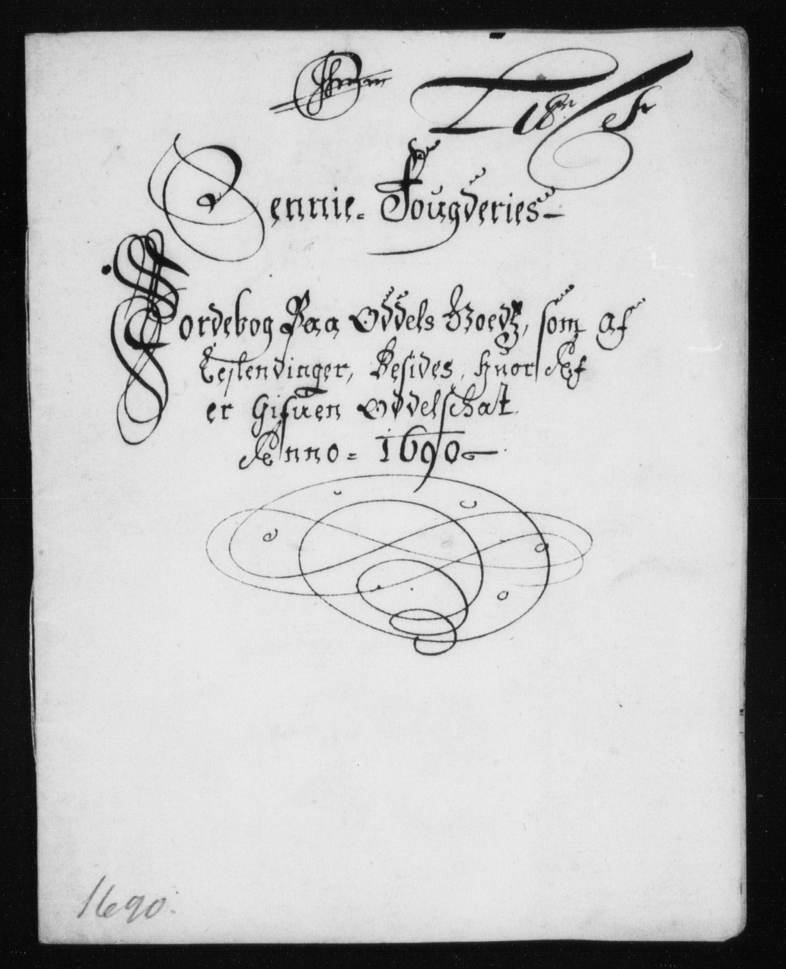 Rentekammeret inntil 1814, Reviderte regnskaper, Stiftamtstueregnskaper, Trondheim stiftamt og Nordland amt, RA/EA-6044/R/Rh/L0015: Nordland amt, 1690