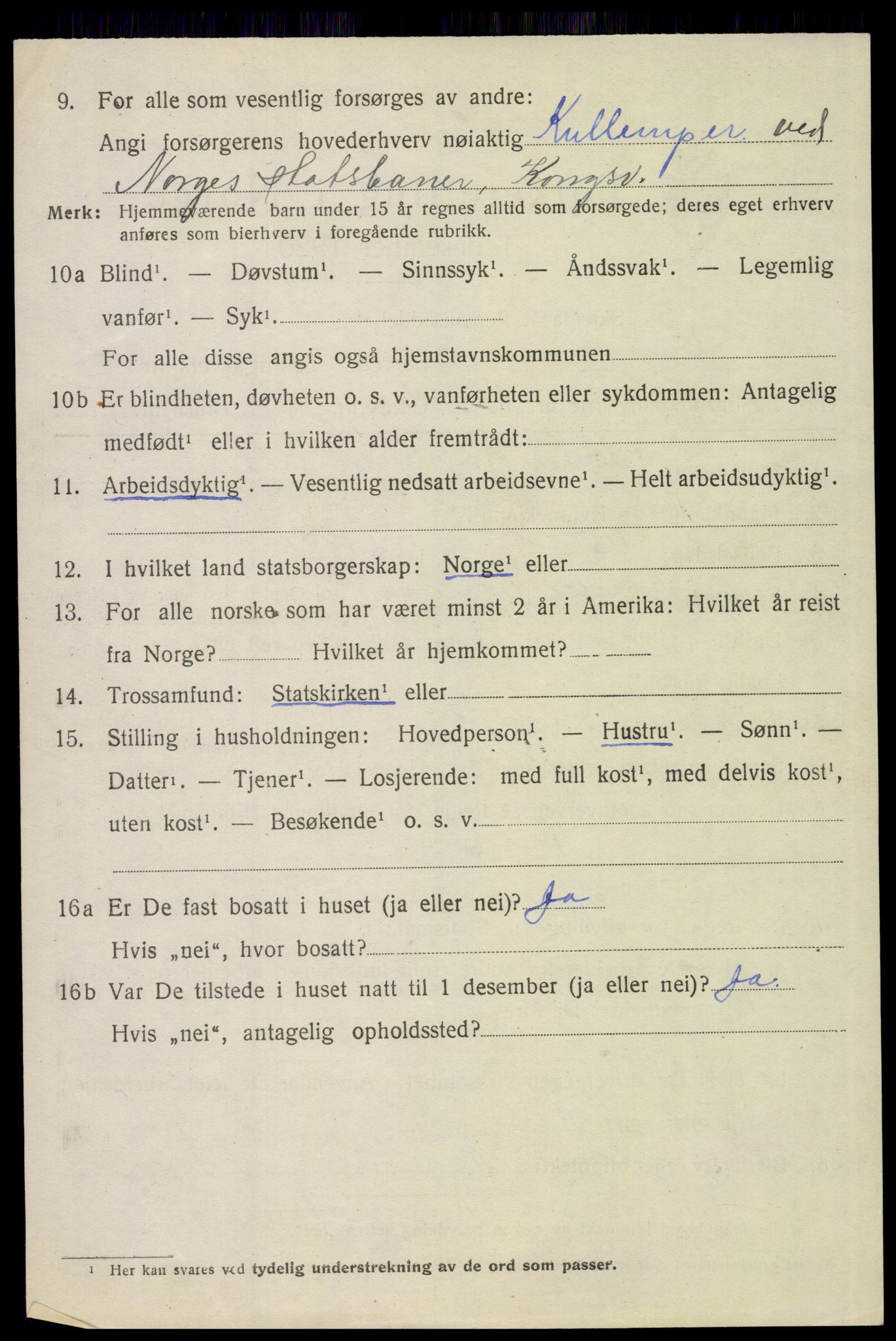 SAH, 1920 census for Vinger, 1920, p. 3959