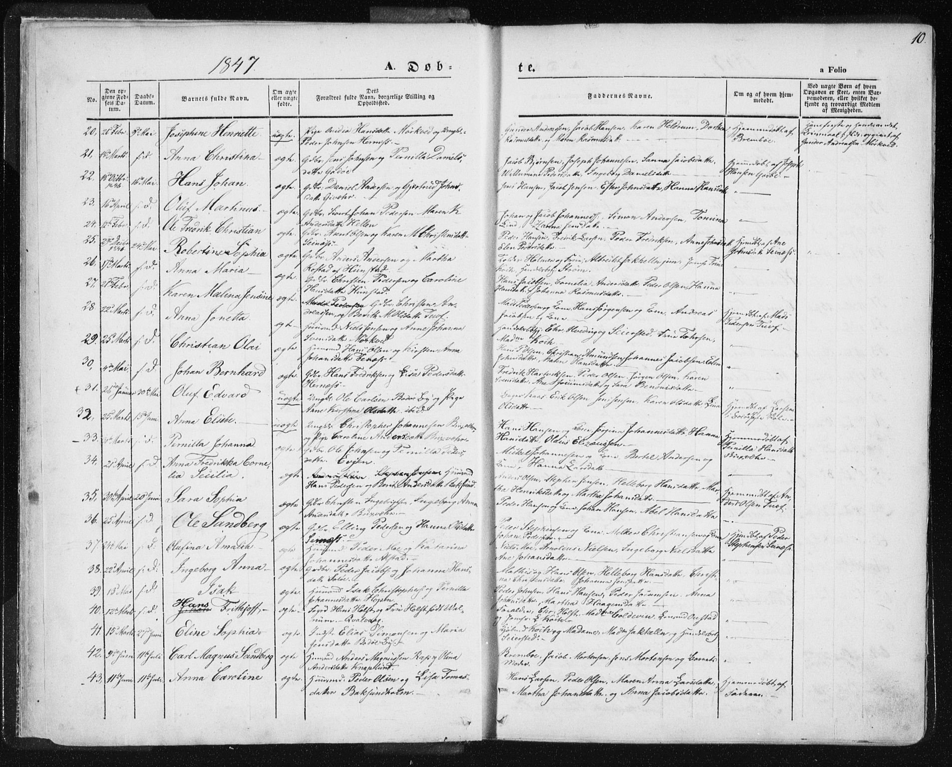 Ministerialprotokoller, klokkerbøker og fødselsregistre - Nordland, SAT/A-1459/801/L0007: Parish register (official) no. 801A07, 1845-1863, p. 10