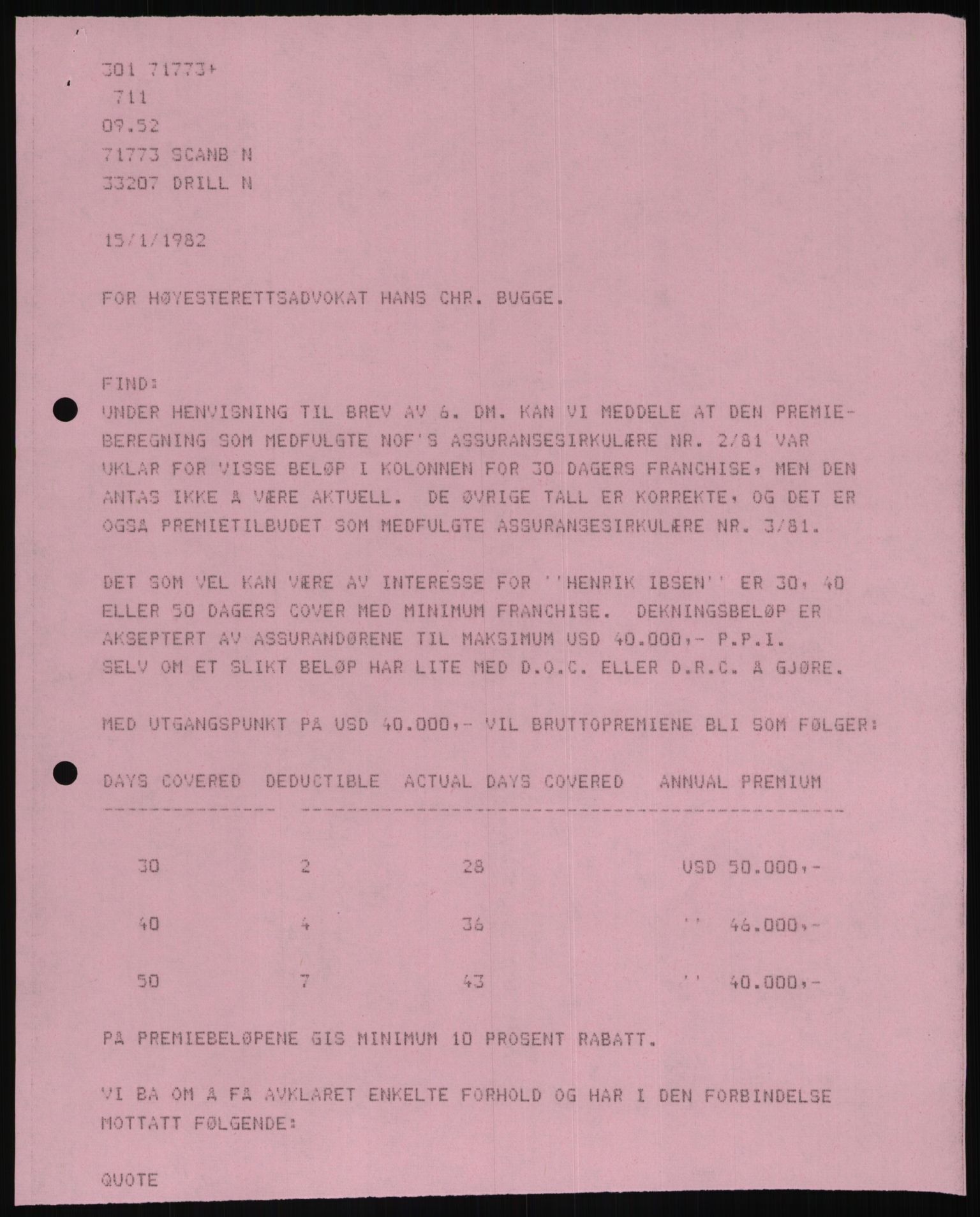 Pa 1503 - Stavanger Drilling AS, AV/SAST-A-101906/D/L0006: Korrespondanse og saksdokumenter, 1974-1984, p. 417