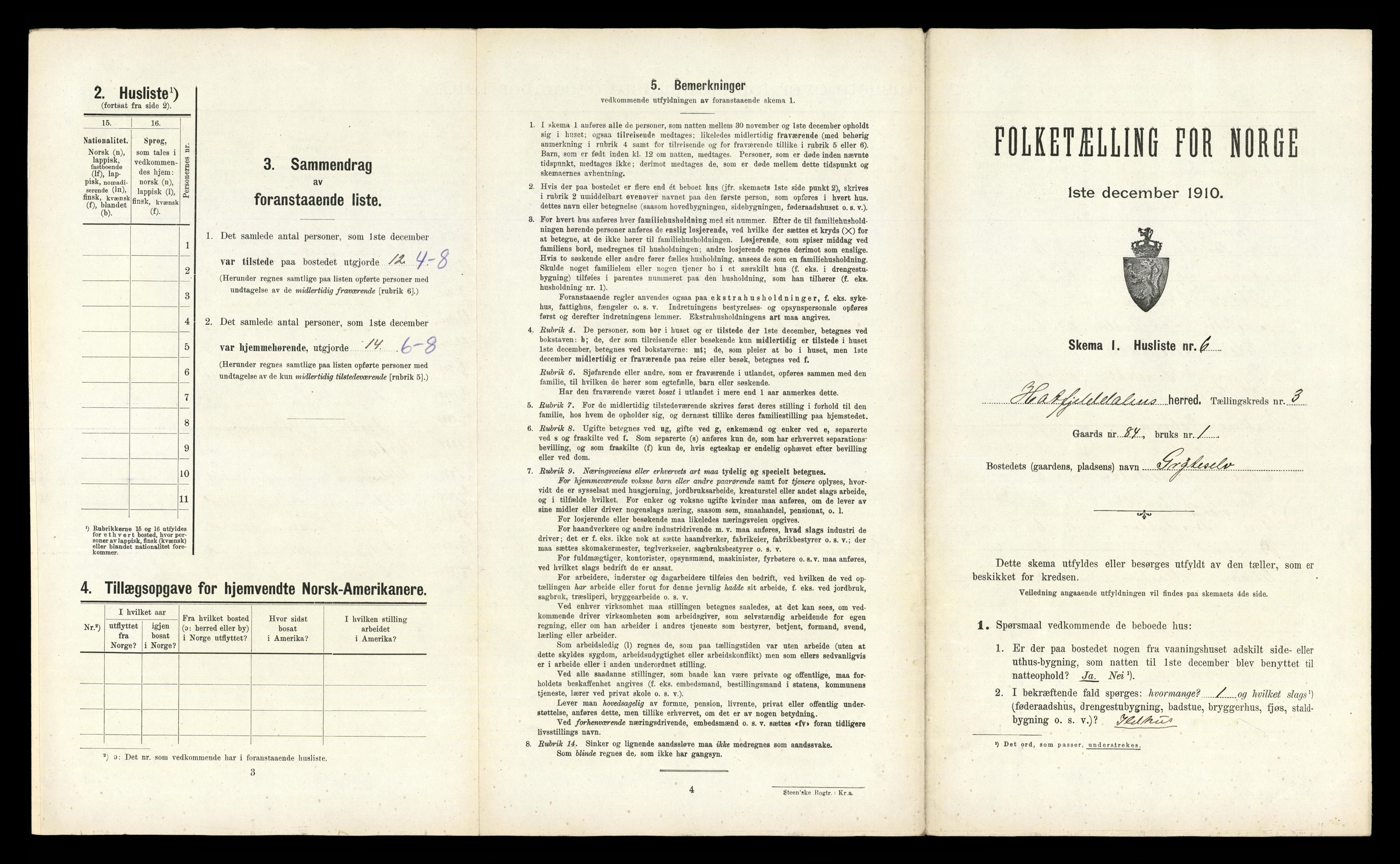 RA, 1910 census for Hattfjelldal, 1910, p. 145