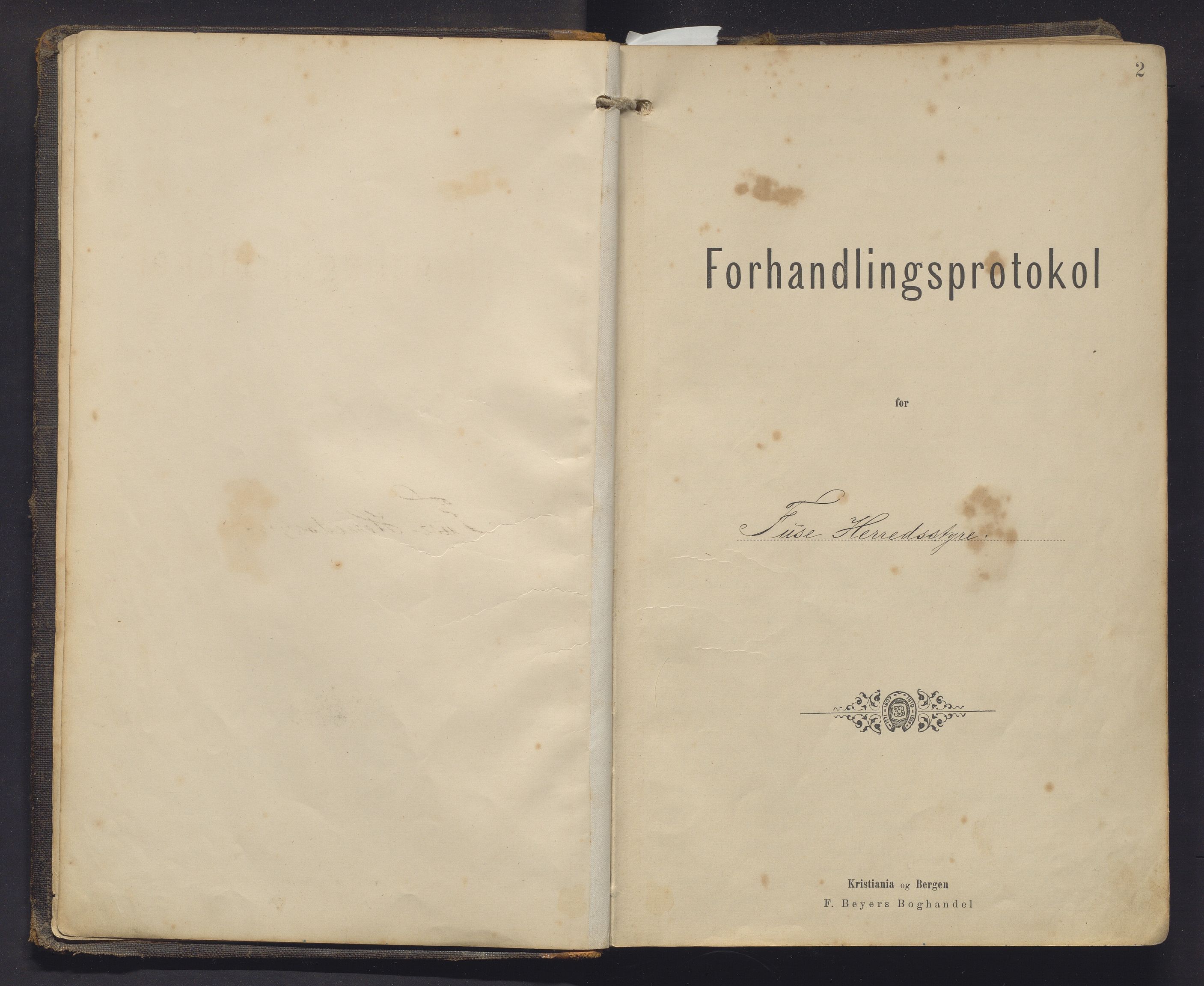Fusa kommune. Formannskapet, IKAH/1241-021/A/Aa/L0003: Møtebok for formannskap, kommunestyre og soknestyre, 1895-1916, p. 2