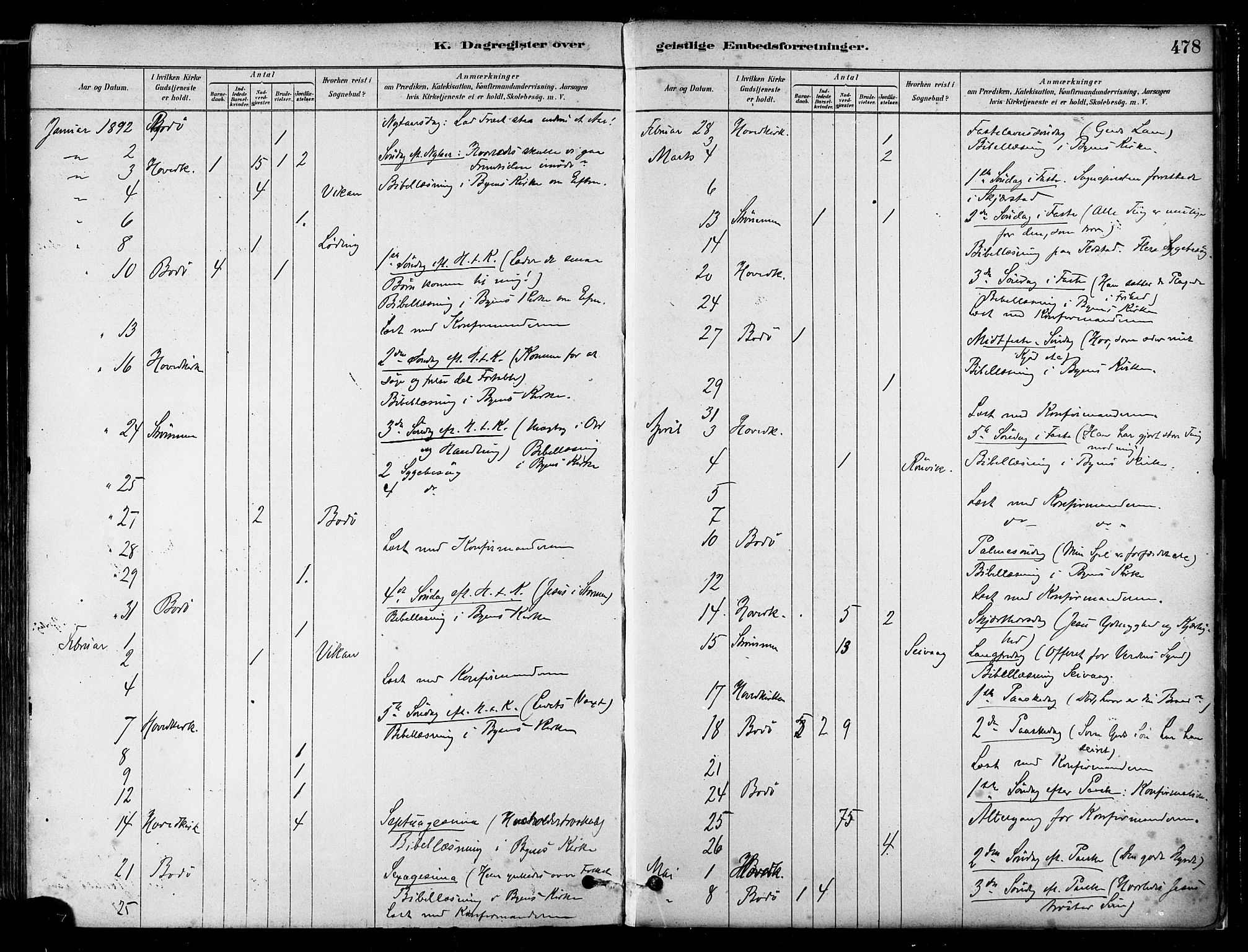 Ministerialprotokoller, klokkerbøker og fødselsregistre - Nordland, SAT/A-1459/802/L0054: Parish register (official) no. 802A01, 1879-1893, p. 478