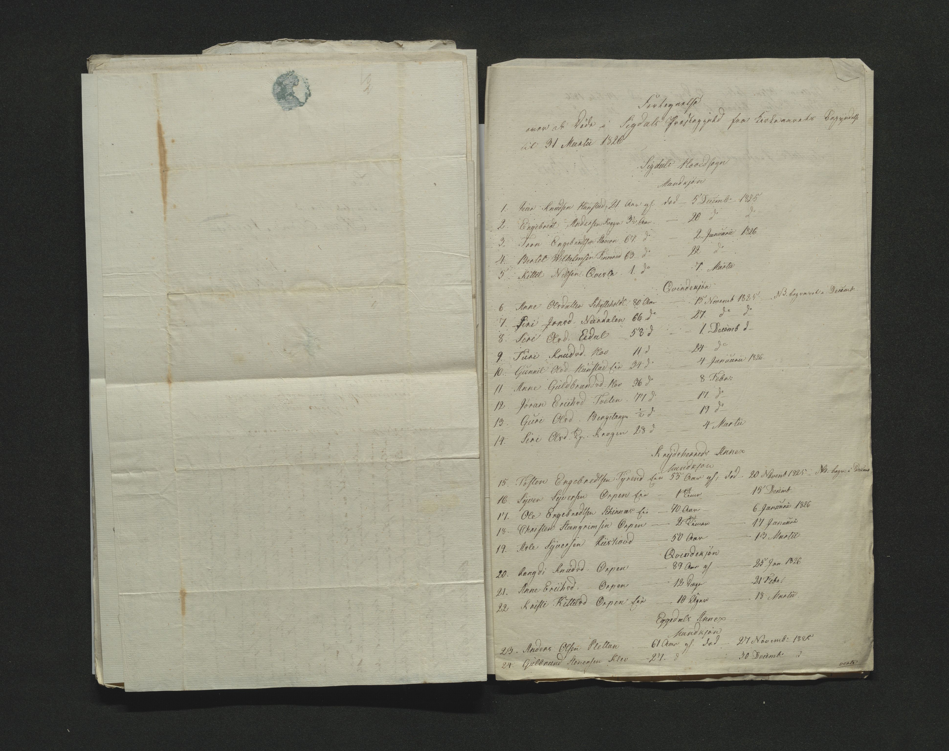 Eiker, Modum og Sigdal sorenskriveri, AV/SAKO-A-123/H/Ha/Hab/L0002: Dødsfallsmeldinger, 1823-1829, p. 134