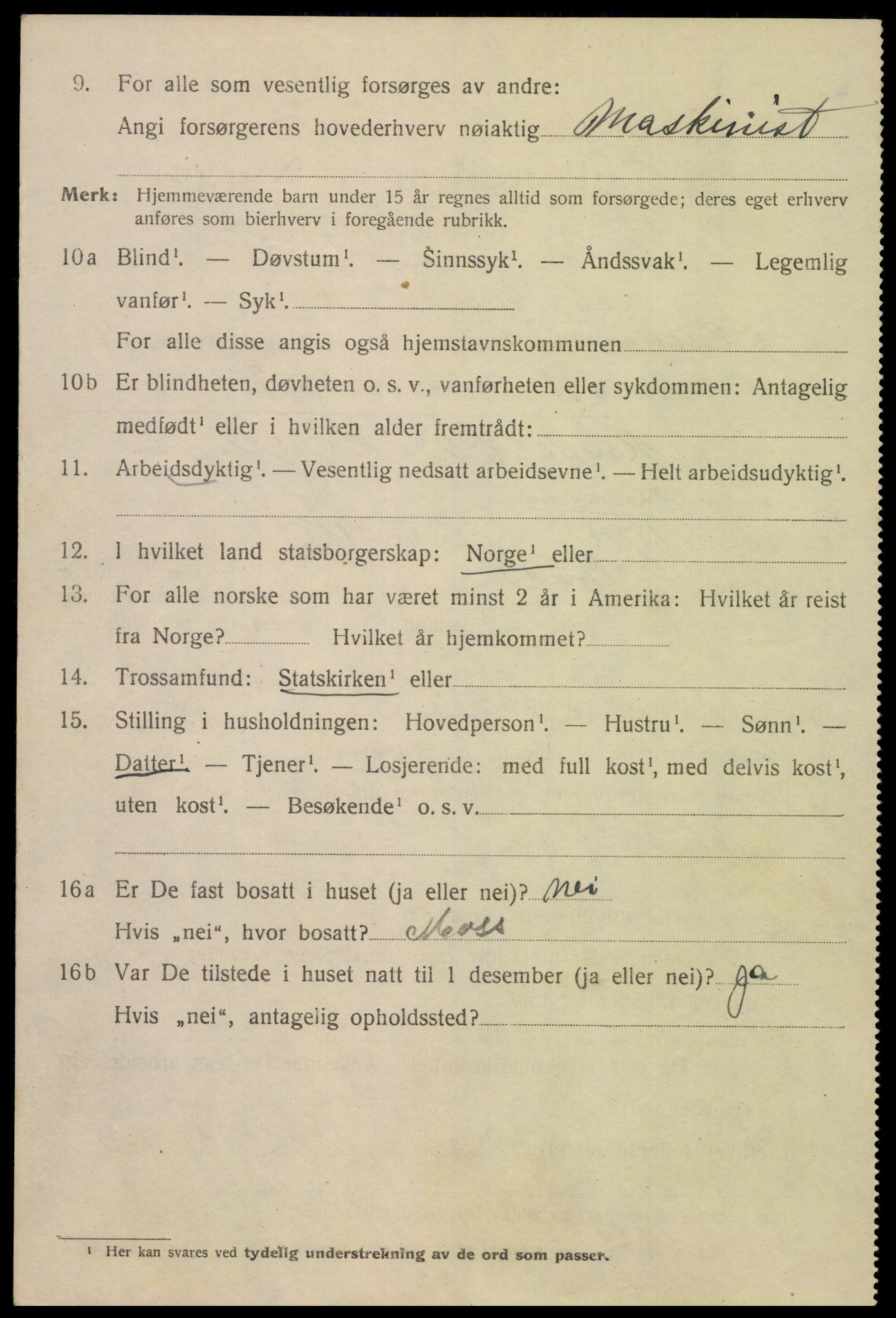 SAK, 1920 census for Kristiansand, 1920, p. 22498