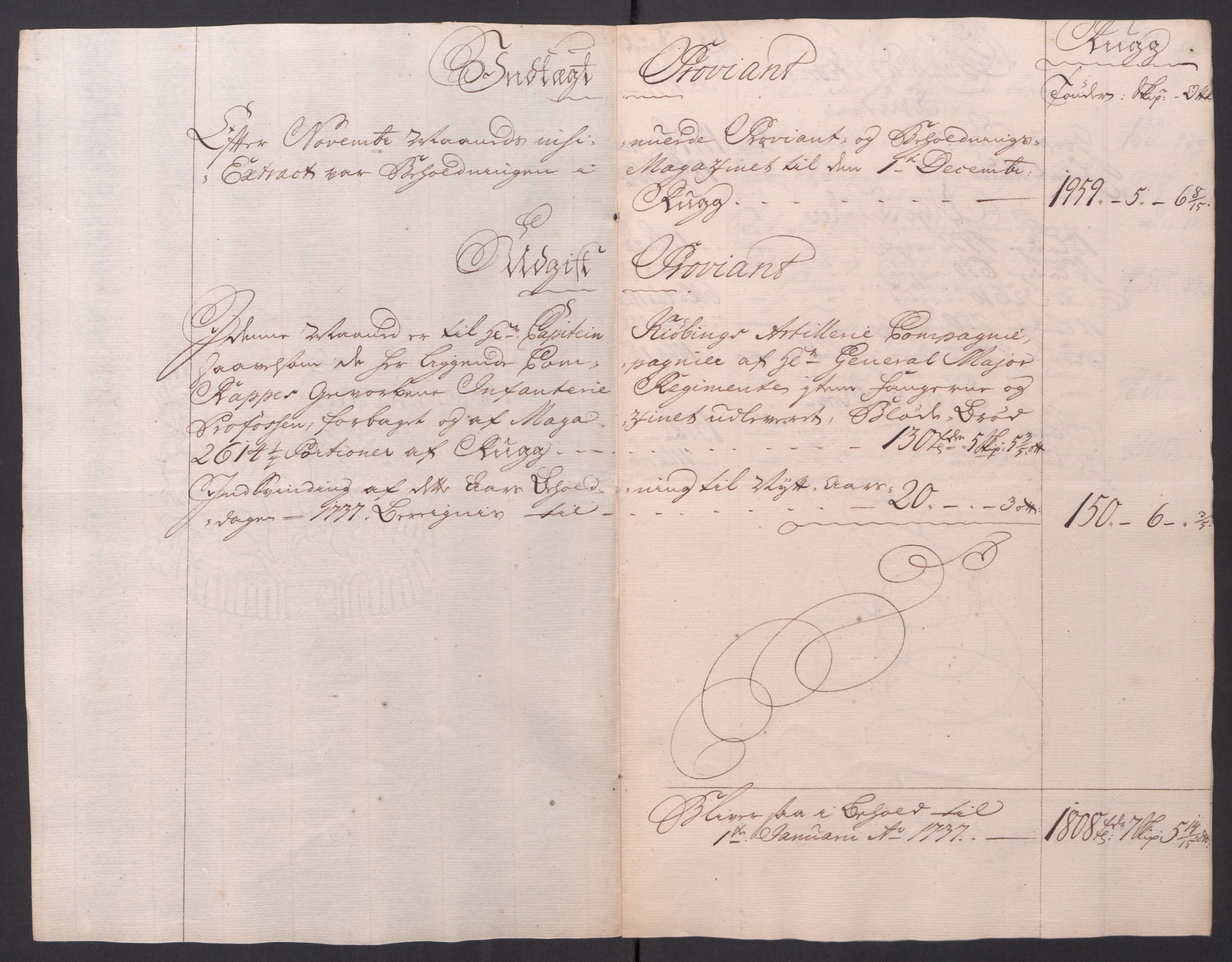 Kommanderende general (KG I) med Det norske krigsdirektorium, AV/RA-EA-5419/D/L0154: Fredriksten festning: Brev, inventarfortegnelser og regnskapsekstrakter, 1730-1739, p. 496