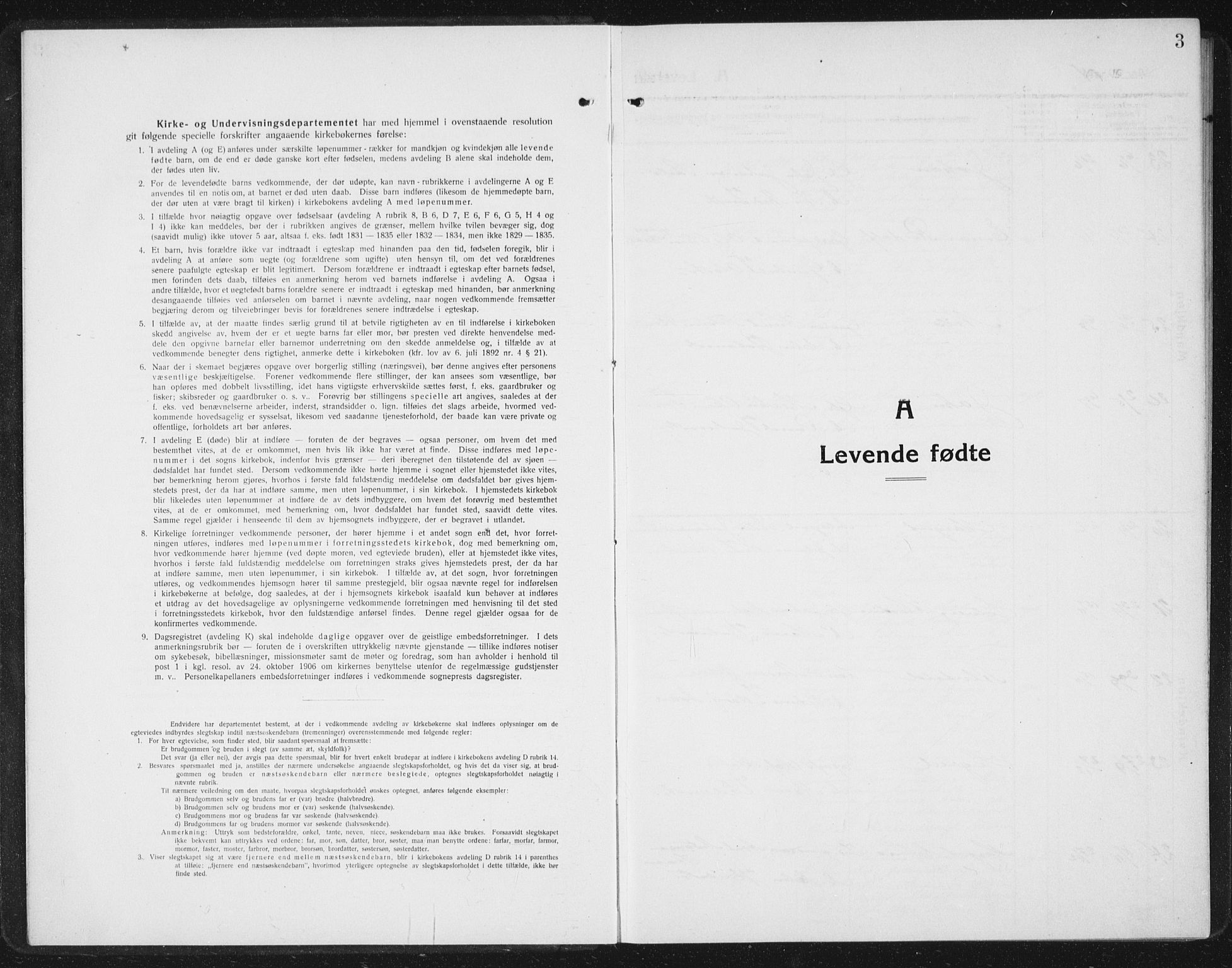 Ministerialprotokoller, klokkerbøker og fødselsregistre - Sør-Trøndelag, SAT/A-1456/630/L0506: Parish register (copy) no. 630C04, 1914-1933, p. 3