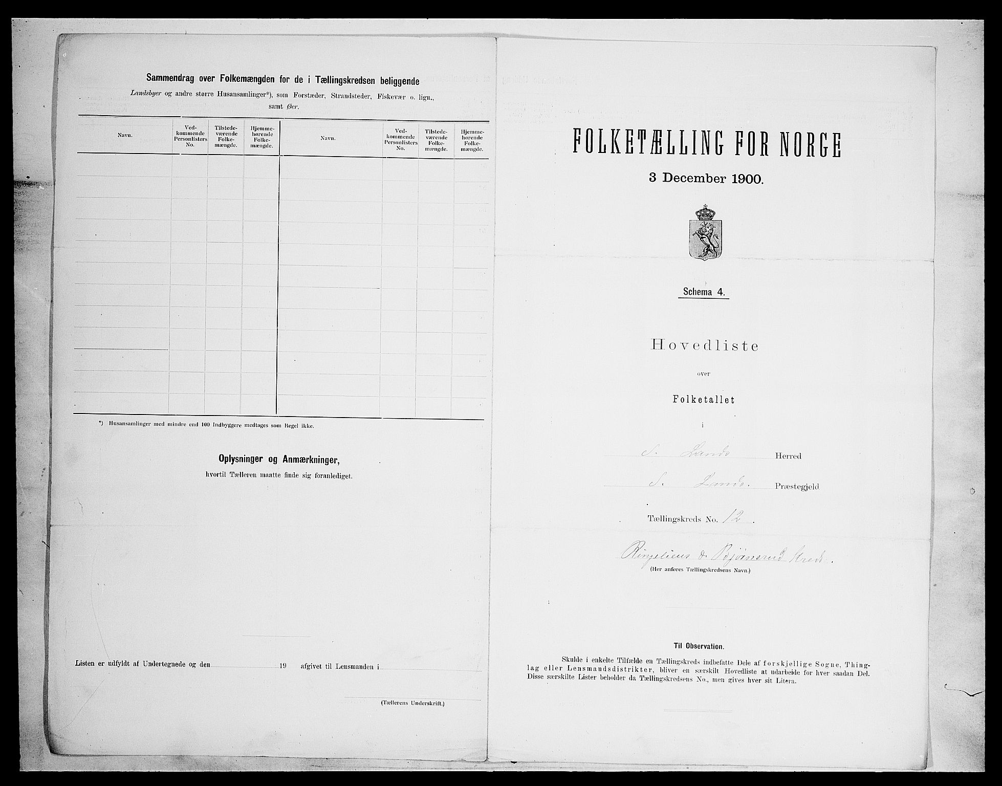 SAH, 1900 census for Søndre Land, 1900, p. 53