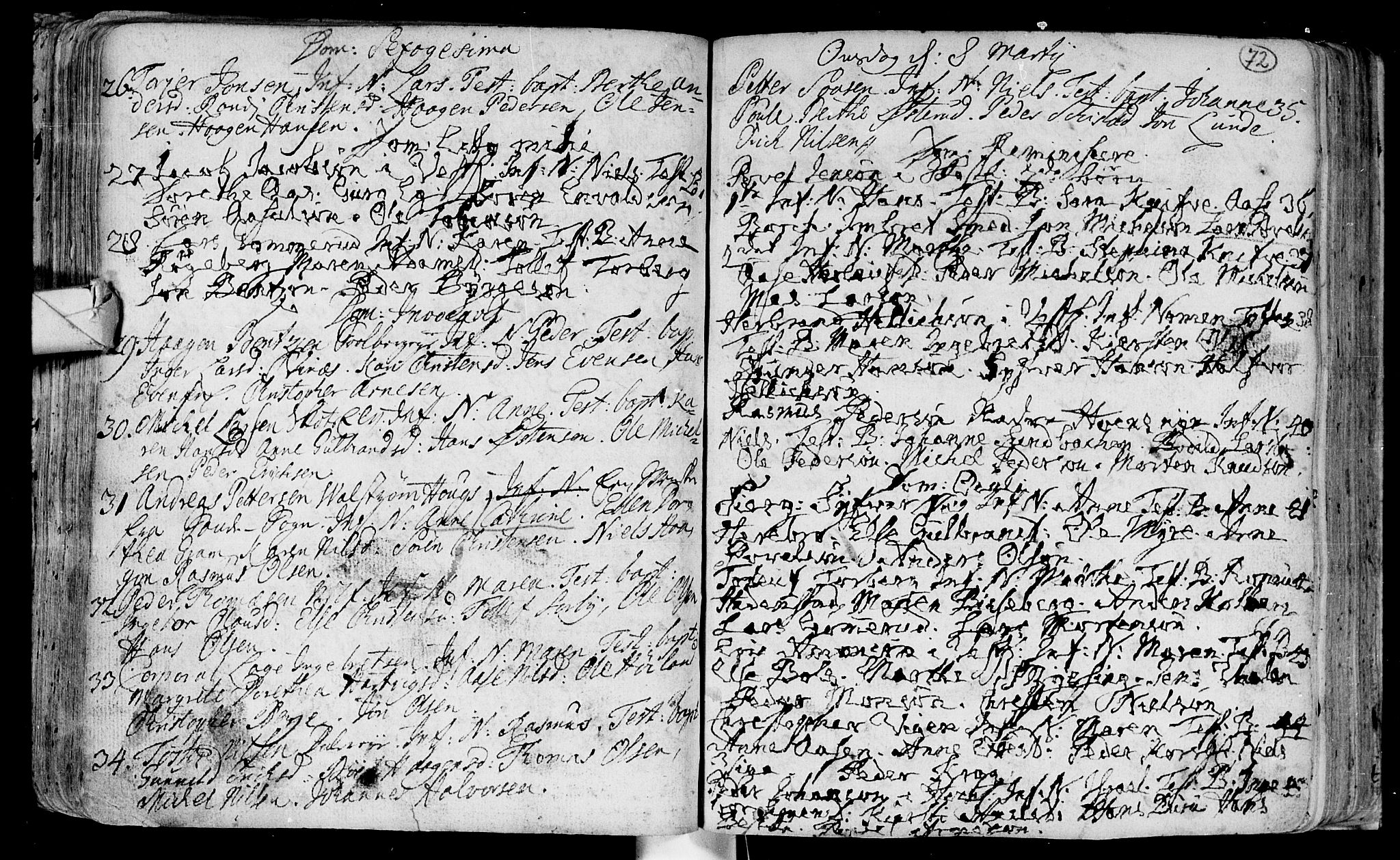Eiker kirkebøker, SAKO/A-4/F/Fa/L0003: Parish register (official) no. I 3, 1724-1753, p. 72