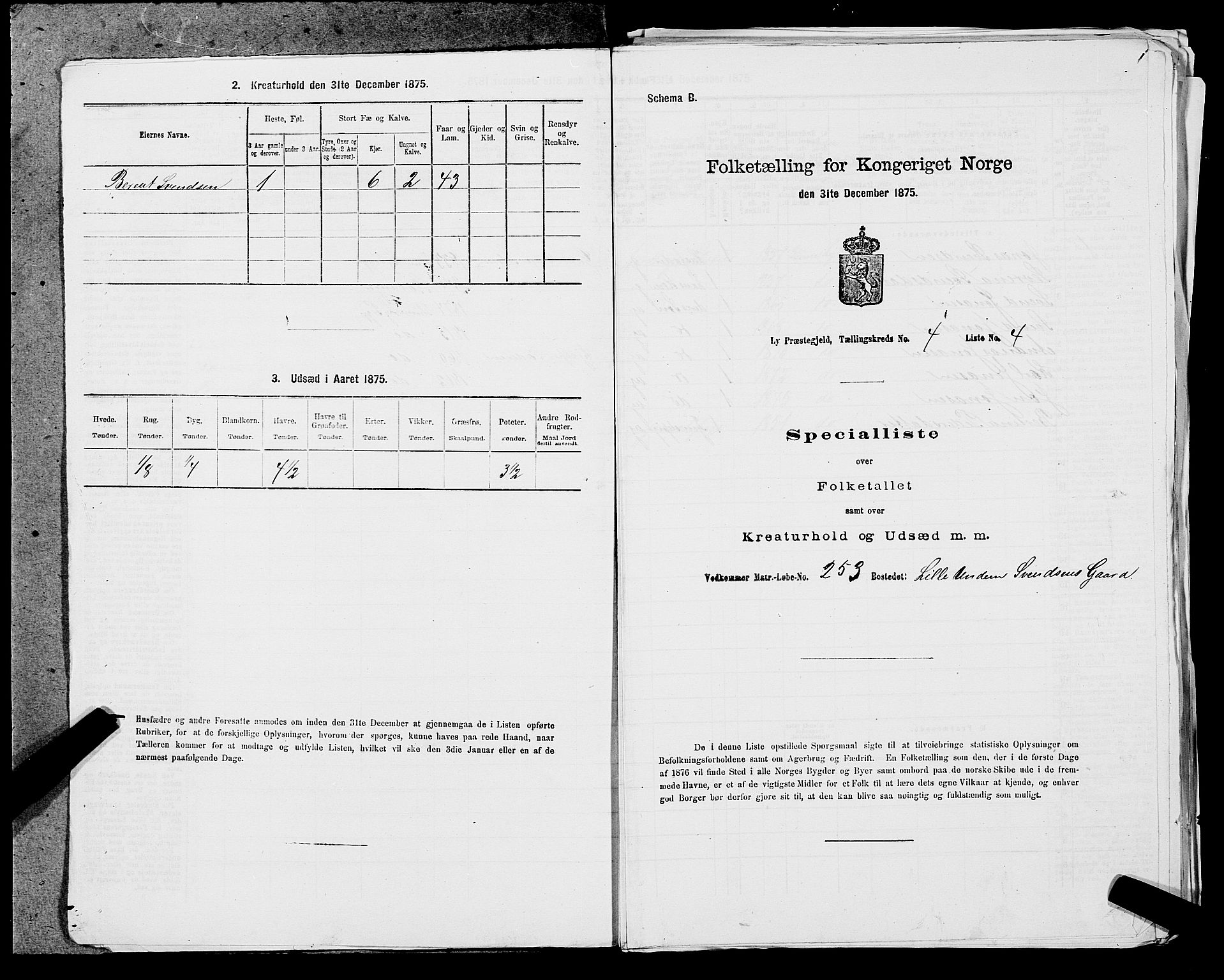 SAST, 1875 census for 1121P Lye, 1875, p. 478