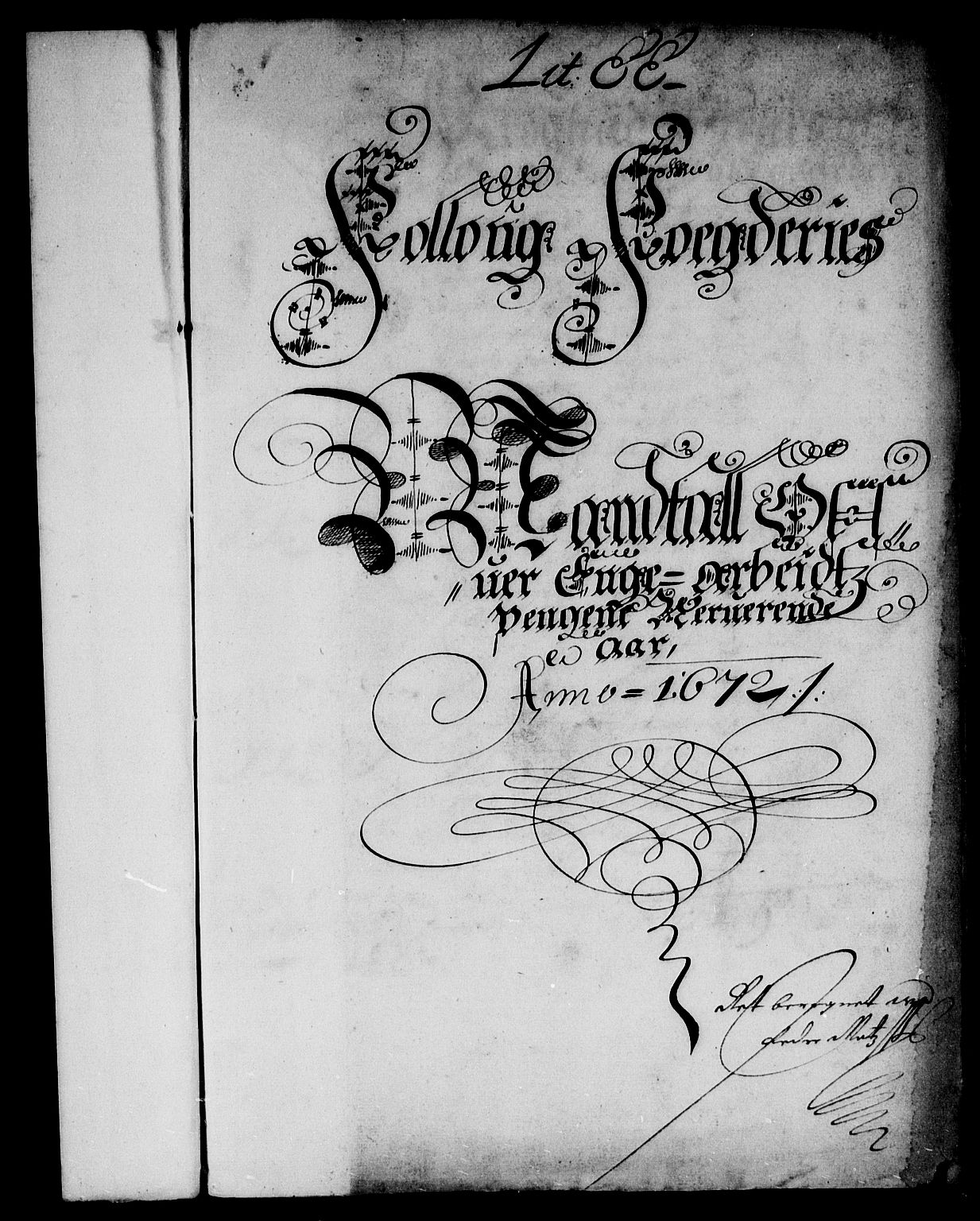 Rentekammeret inntil 1814, Reviderte regnskaper, Stiftamtstueregnskaper, Landkommissariatet på Akershus og Akershus stiftamt, AV/RA-EA-5869/R/Rb/L0084: Akershus stiftamt, 1672