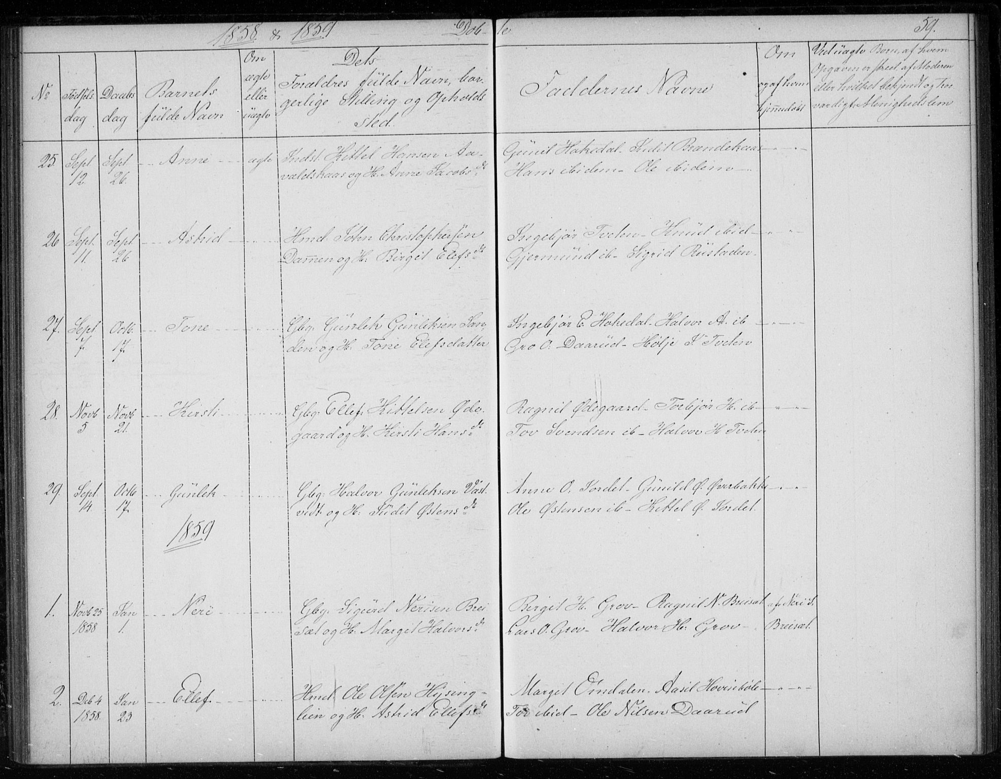 Gransherad kirkebøker, SAKO/A-267/F/Fb/L0003: Parish register (official) no. II 3, 1844-1859, p. 59