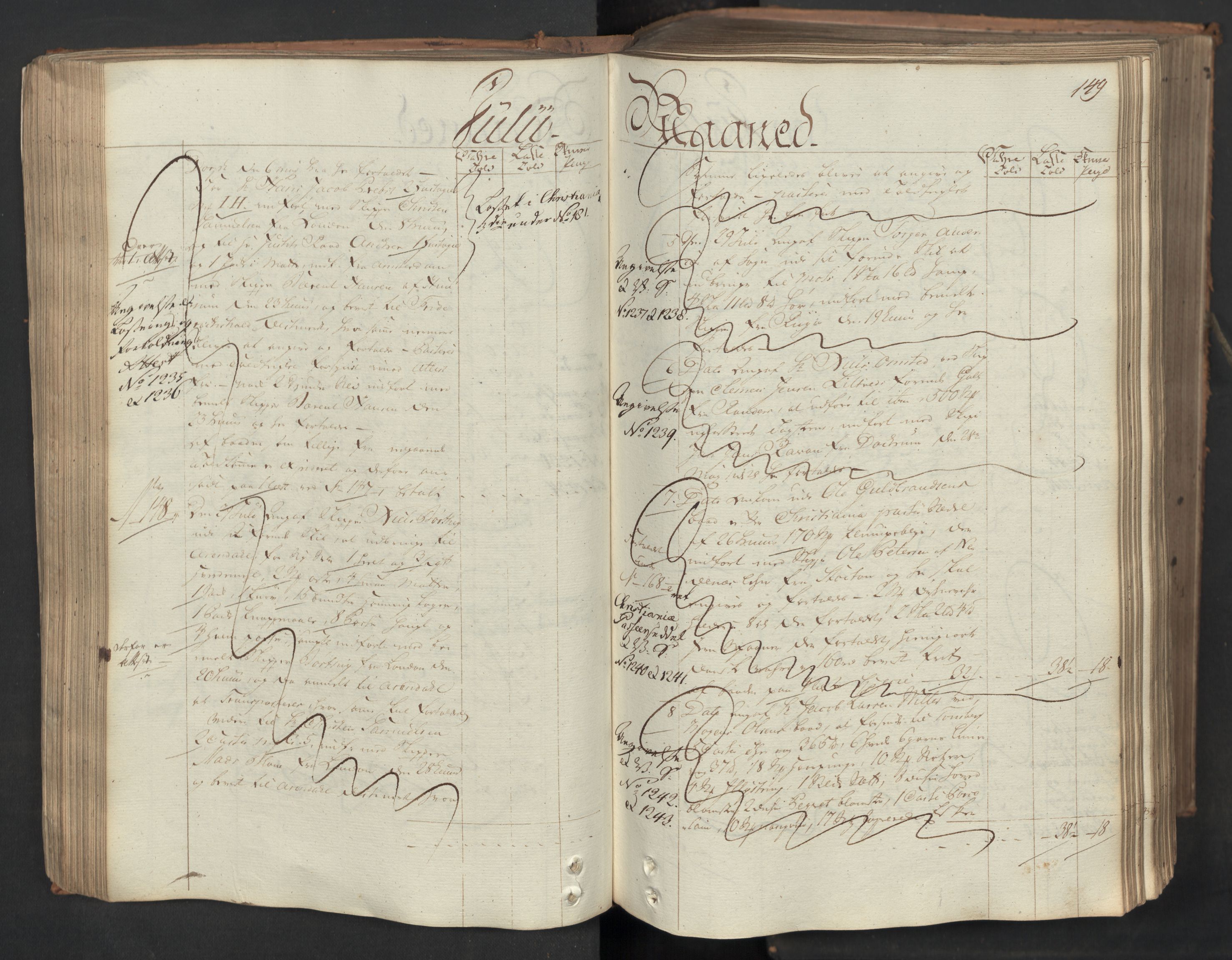 Generaltollkammeret, tollregnskaper, AV/RA-EA-5490/R08/L0053a/0001: Tollregnskaper Drammen / Inngående hovedtollbok, 1762, p. 148b-149a