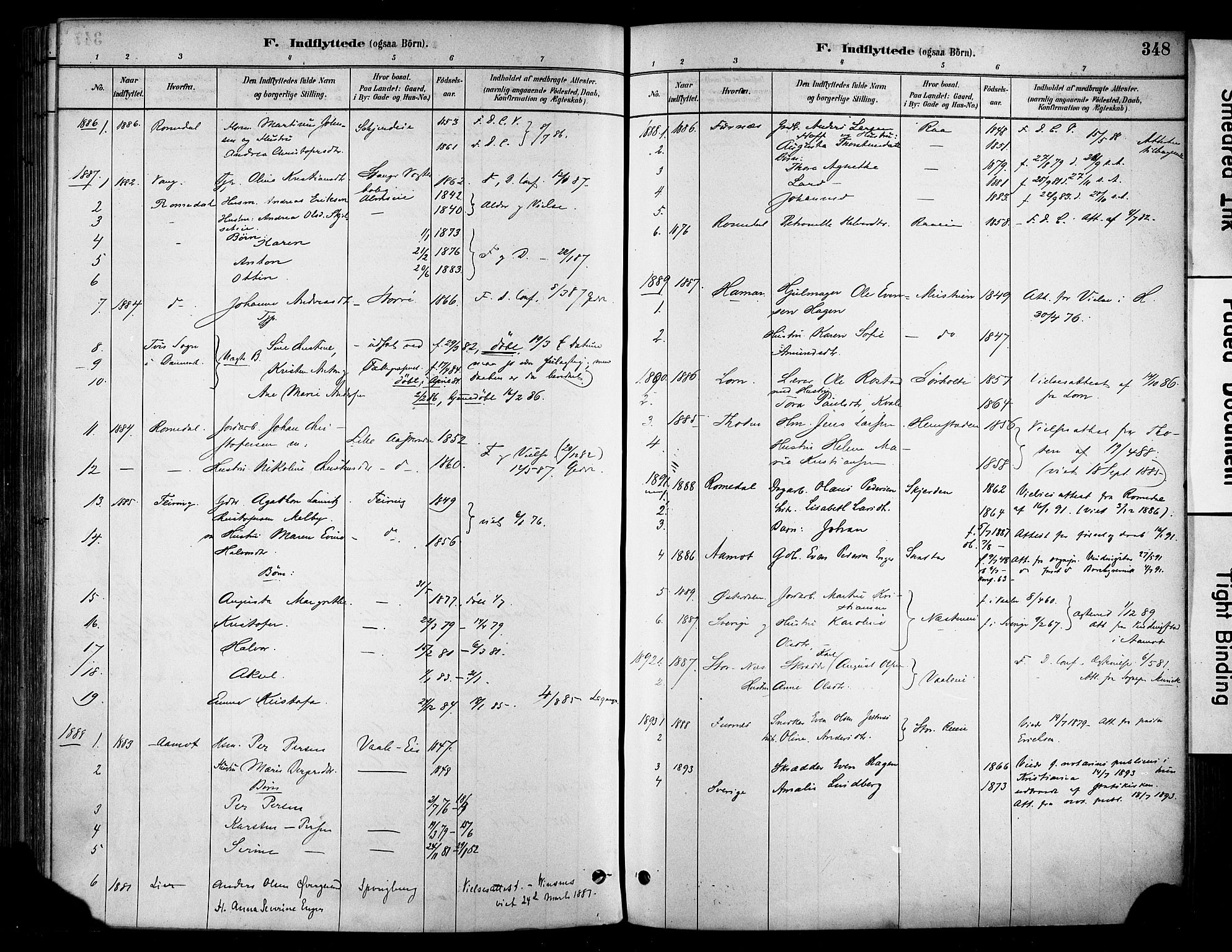 Stange prestekontor, AV/SAH-PREST-002/K/L0017: Parish register (official) no. 17, 1880-1893, p. 348