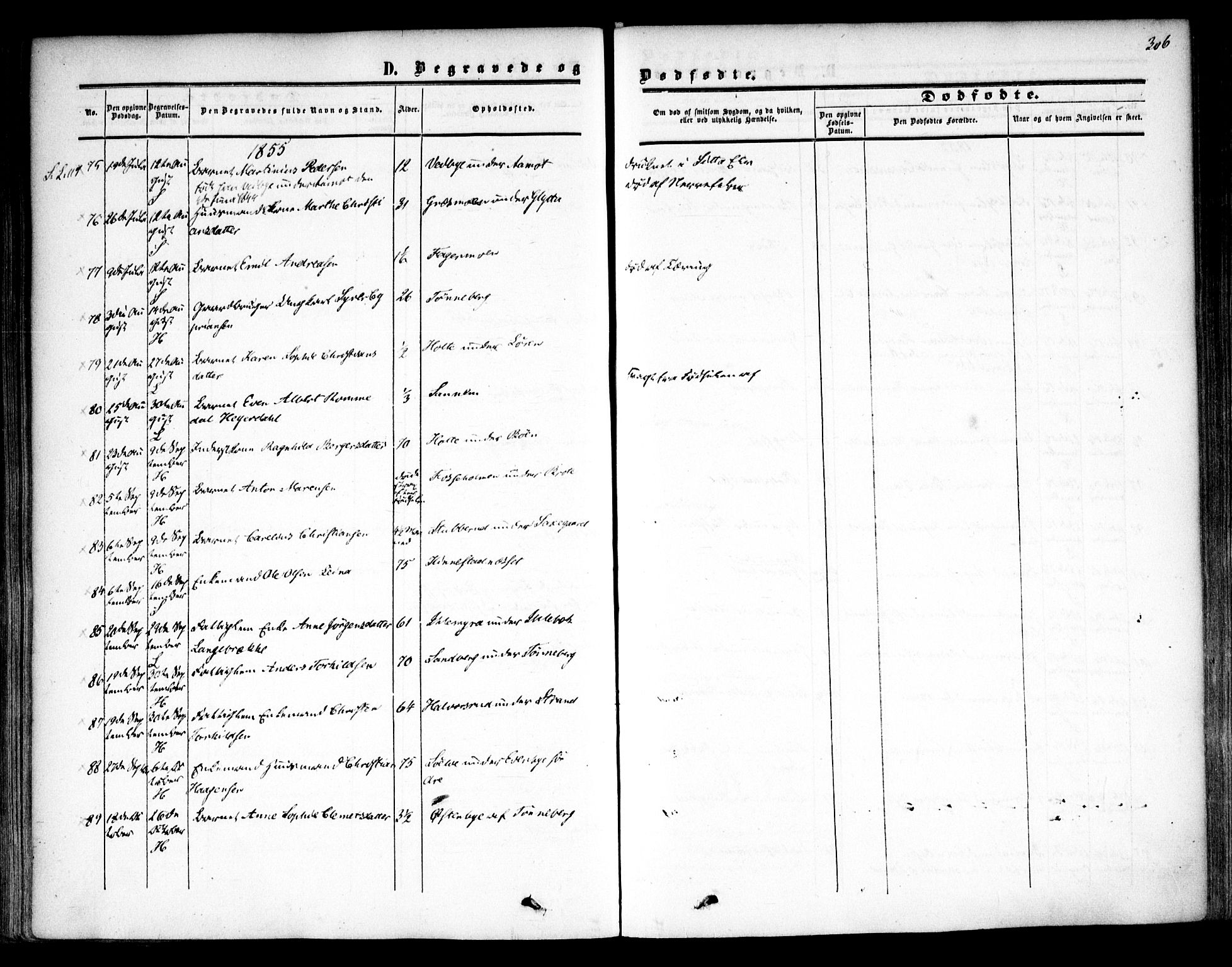 Høland prestekontor Kirkebøker, AV/SAO-A-10346a/F/Fa/L0010: Parish register (official) no. I 10, 1854-1861, p. 306