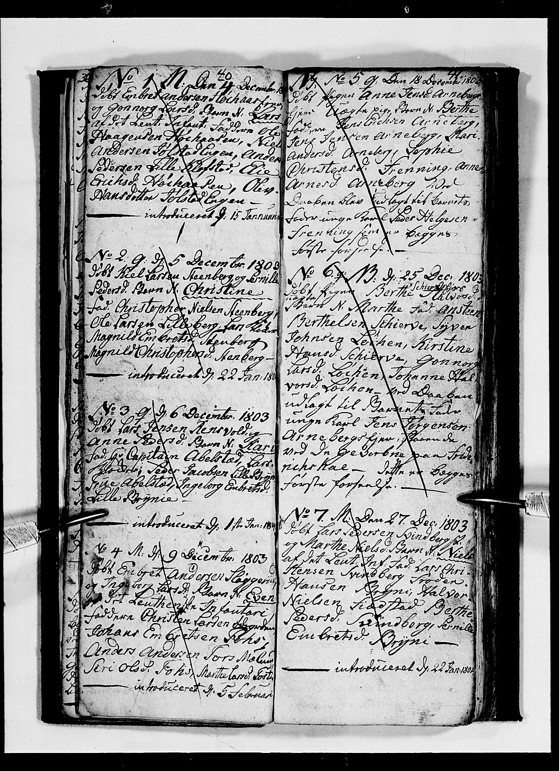 Romedal prestekontor, AV/SAH-PREST-004/L/L0003: Parish register (copy) no. 3, 1801-1806, p. 40-41