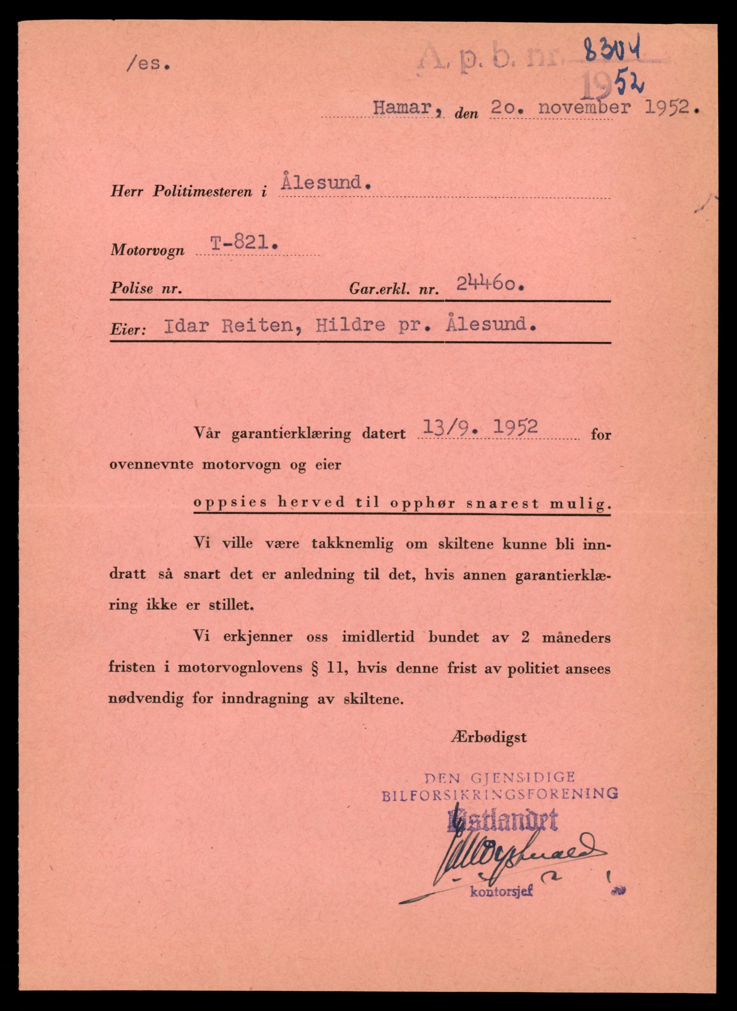 Møre og Romsdal vegkontor - Ålesund trafikkstasjon, AV/SAT-A-4099/F/Fe/L0008: Registreringskort for kjøretøy T 747 - T 894, 1927-1998, p. 1956