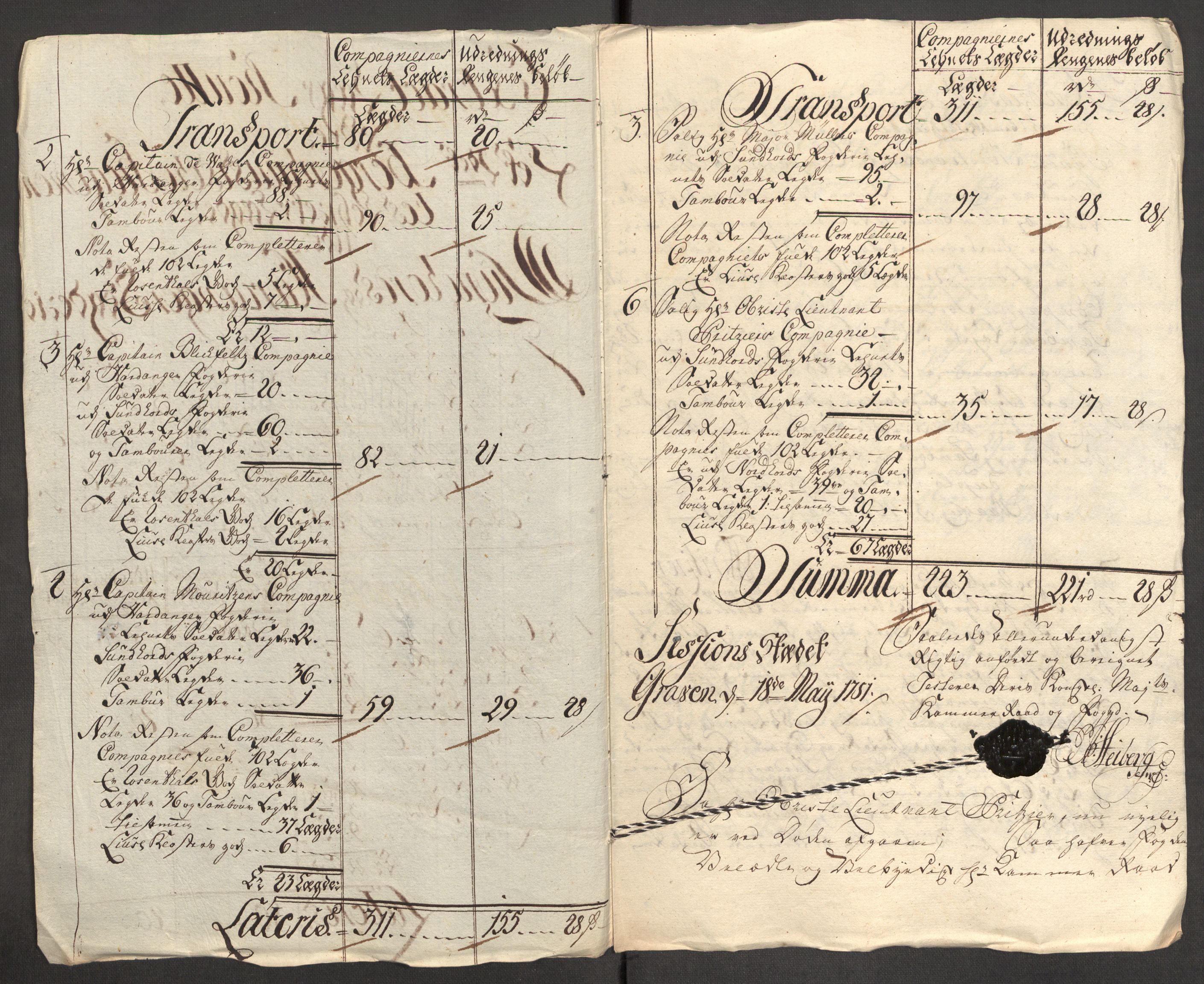 Rentekammeret inntil 1814, Reviderte regnskaper, Fogderegnskap, RA/EA-4092/R48/L3056: Fogderegnskap Sunnhordland og Hardanger, 1751, p. 402