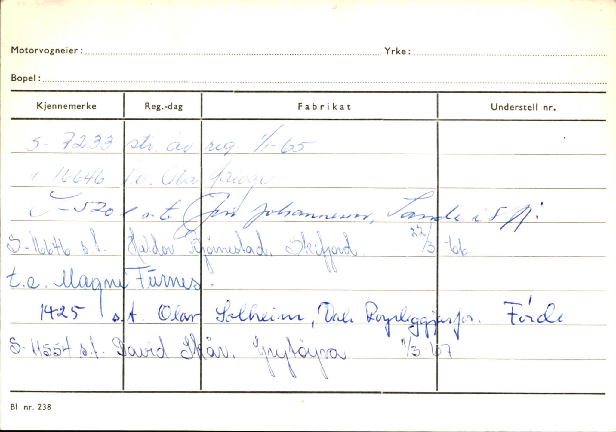 Statens vegvesen, Sogn og Fjordane vegkontor, AV/SAB-A-5301/4/F/L0132: Eigarregister Askvoll A-Å. Balestrand A-Å, 1945-1975, p. 218