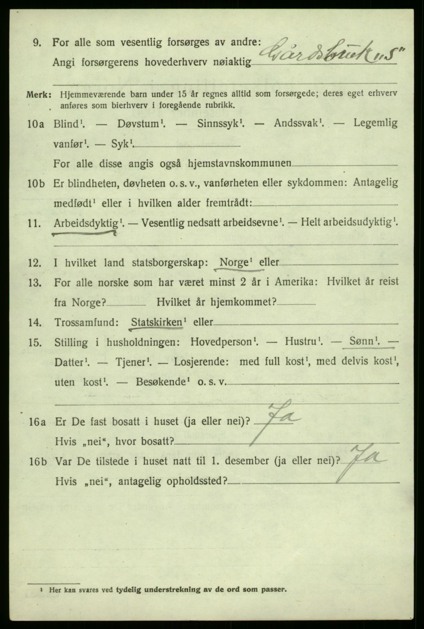 SAB, 1920 census for Luster, 1920, p. 1595