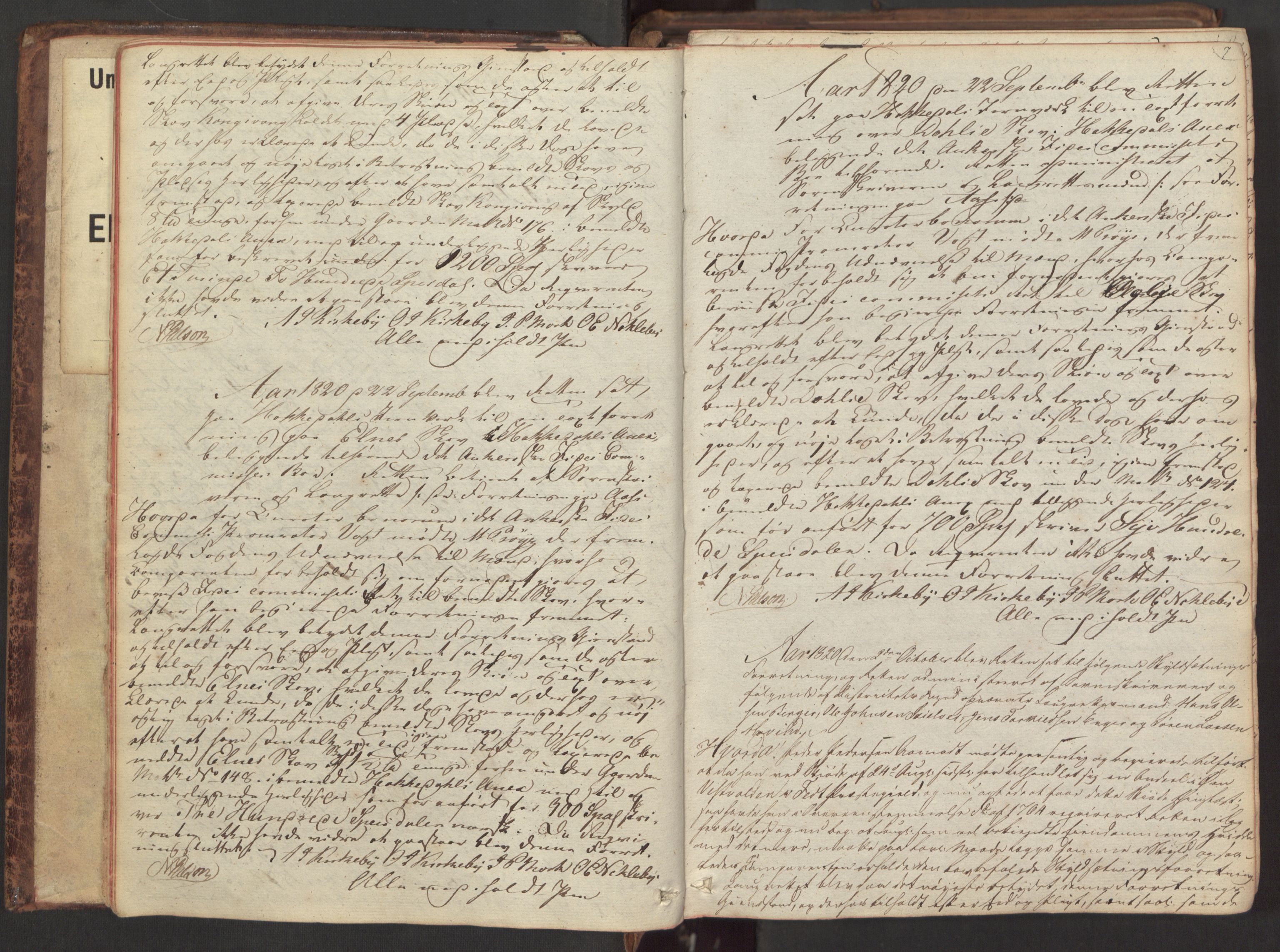 Nedre Romerike sorenskriveri, AV/SAO-A-10469/F/Fc/L0008: Ekstrarettsprotokoll, 1820-1826, p. 6b-7a